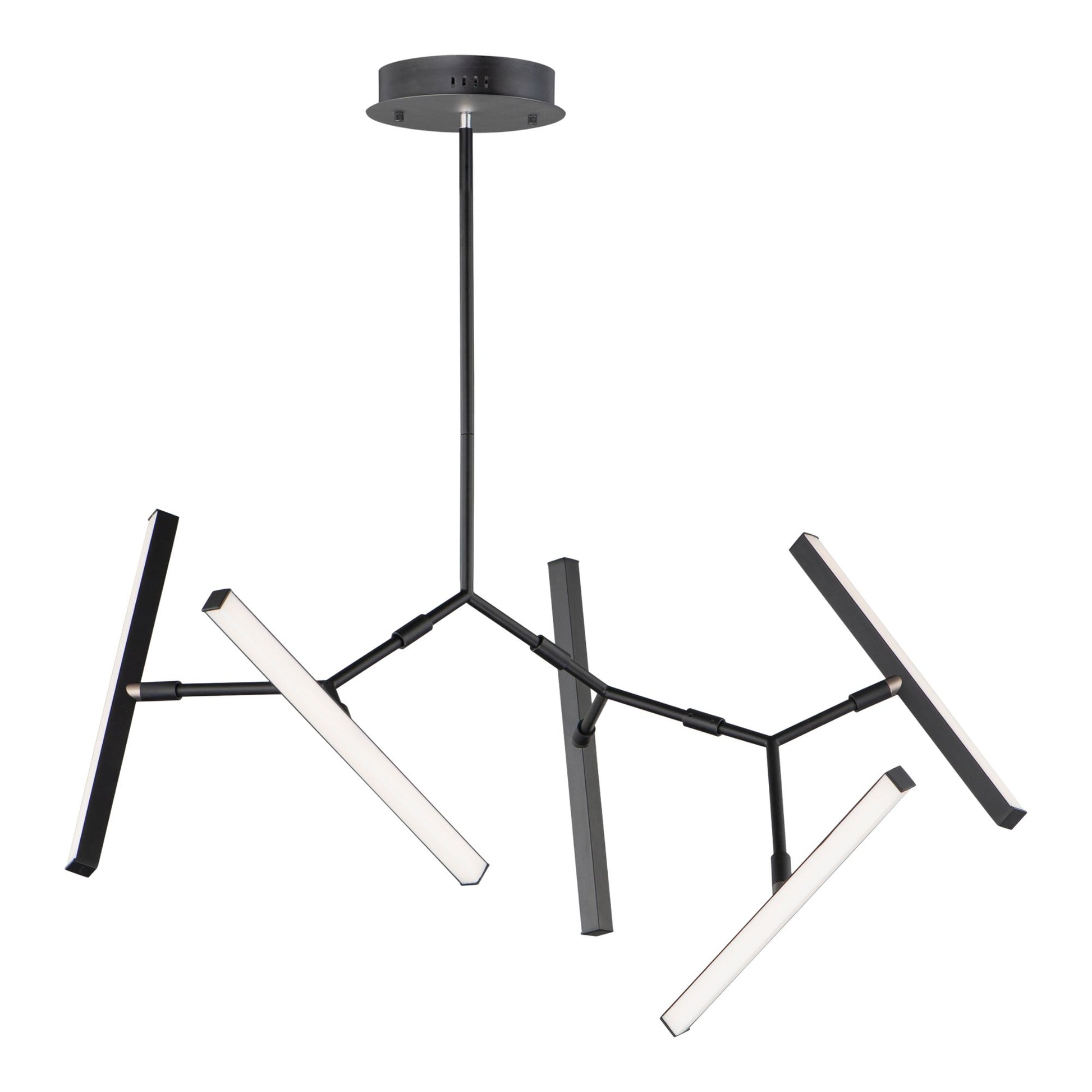 ET2 Lighting - Robotica 37" 5-Light LED Pendant, Black Finish | Bees Lighting