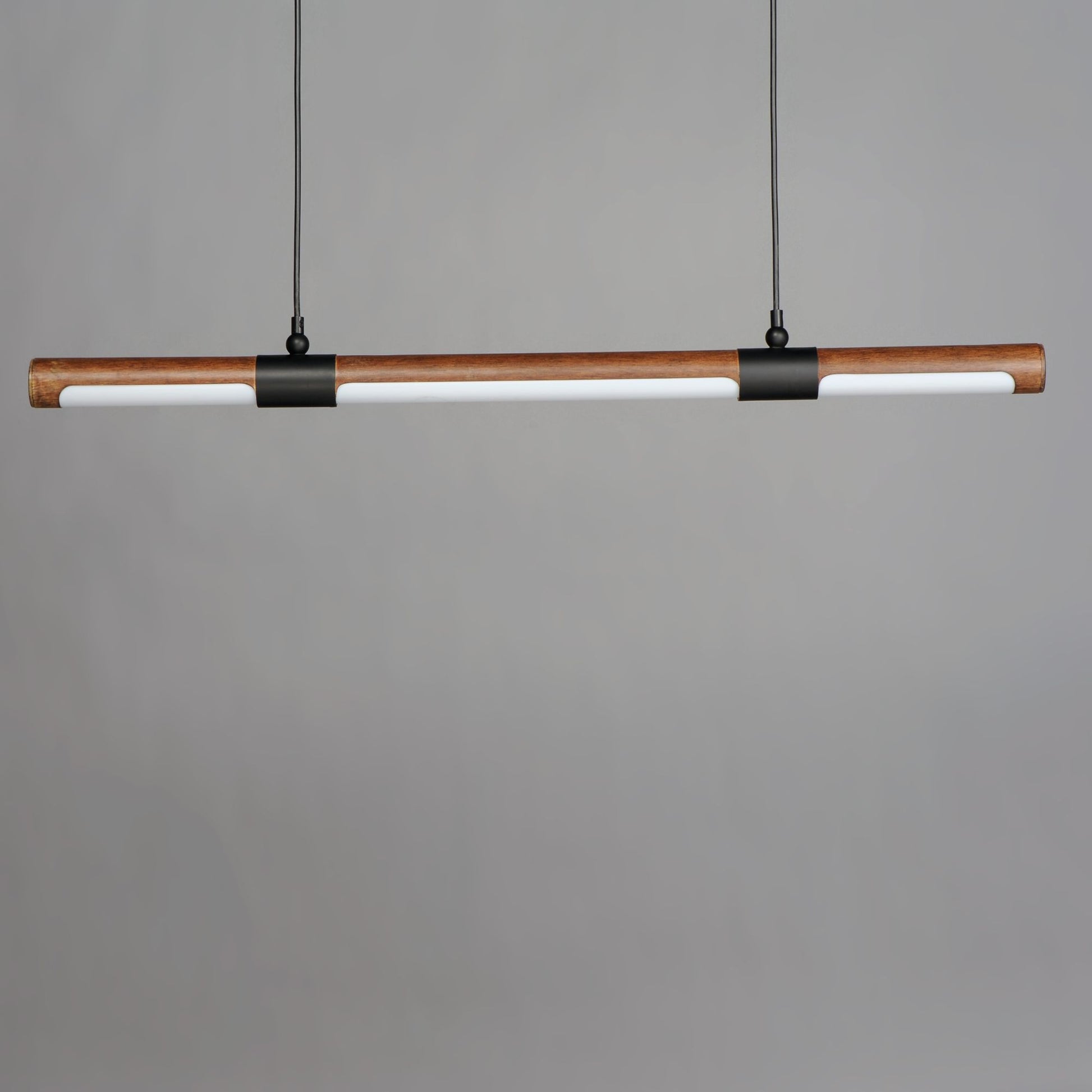 ET2 Lighting - Rollo 40" Linear LED Pendant, Antique Pecan & Black Finish | Bees Lighting