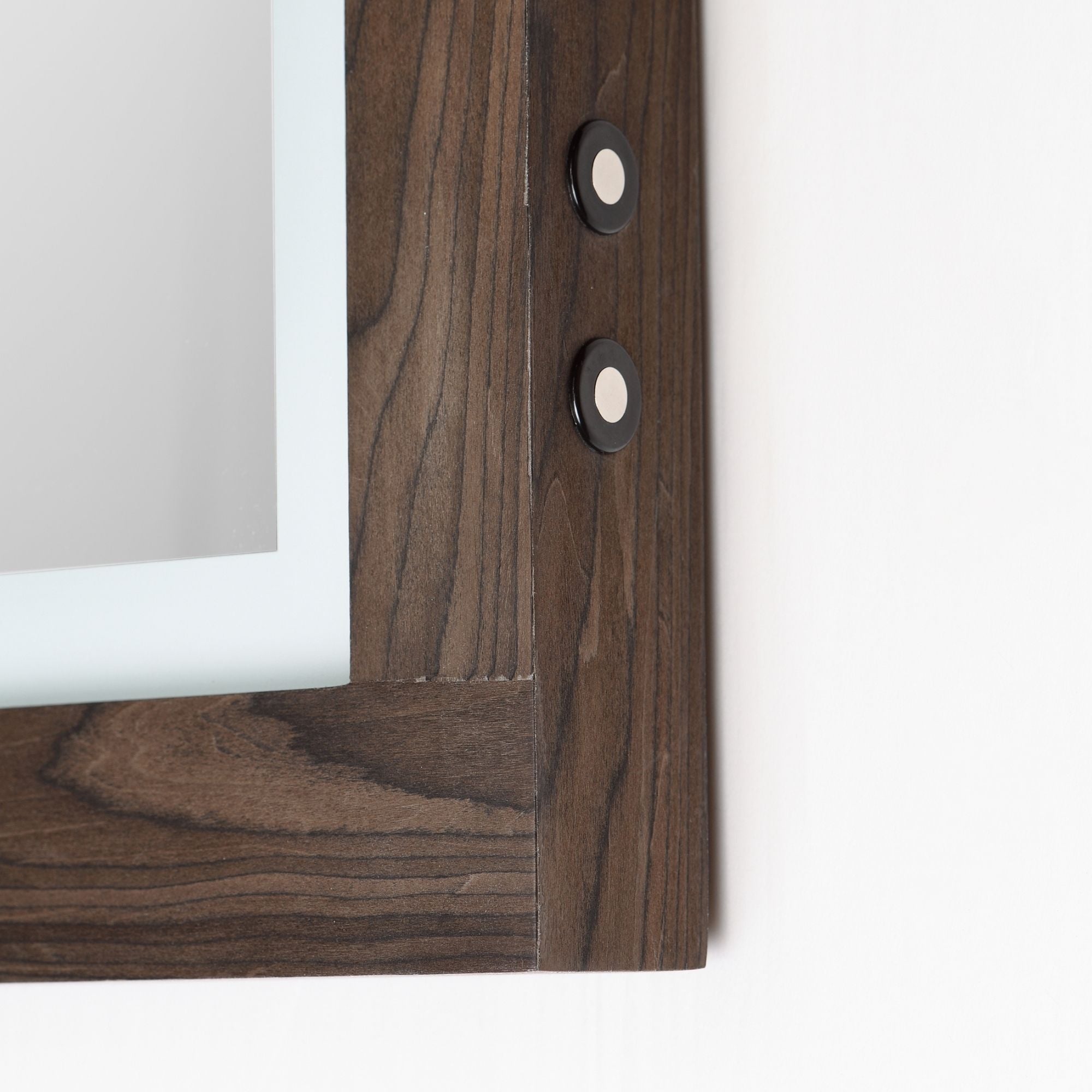 Sawyer 24" x 32" Walnut Framed LED Mirror