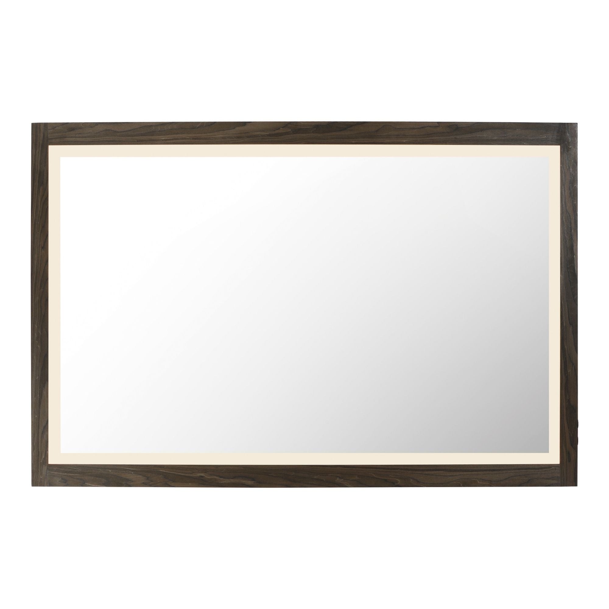 Sawyer 48" x 32" Walnut Framed LED Mirror