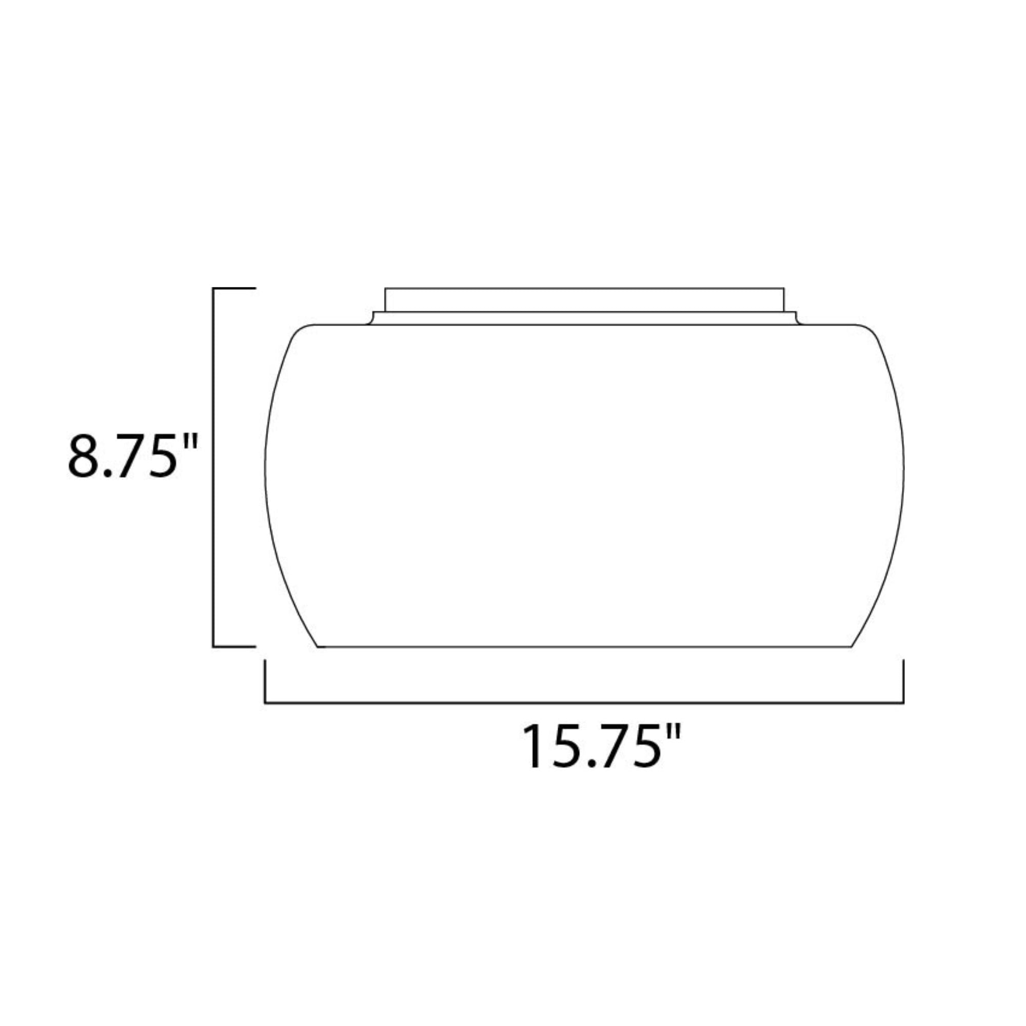 Sense 16" 5-Light LED Flush Mount, Polished Chrome Finish with Crystal Drops