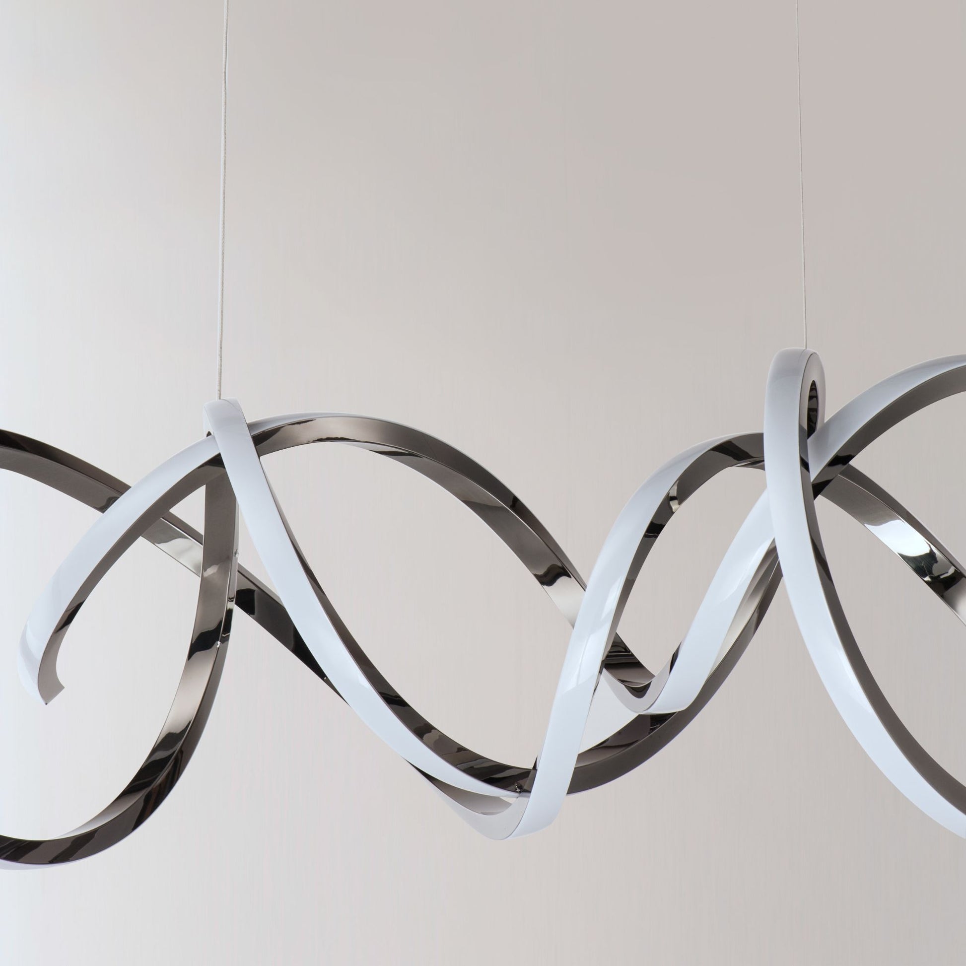 ET2 Lighting - Signature 38" Linear LED Pendant, Black Chrome Finish | Bees Lighting