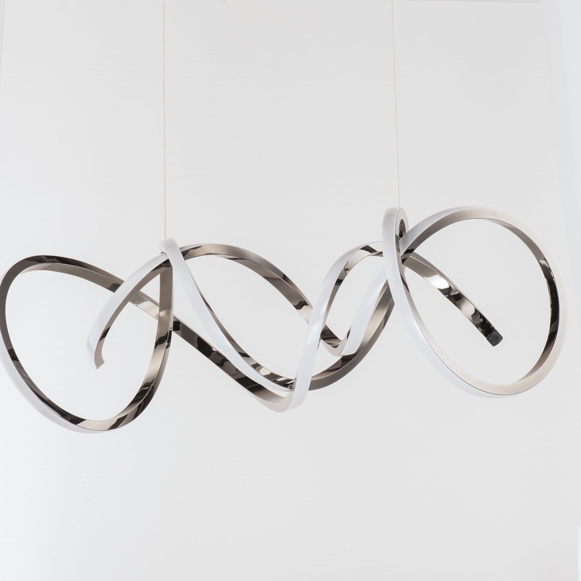 ET2 Lighting - Signature 38" Linear LED Pendant, Black Chrome Finish | Bees Lighting