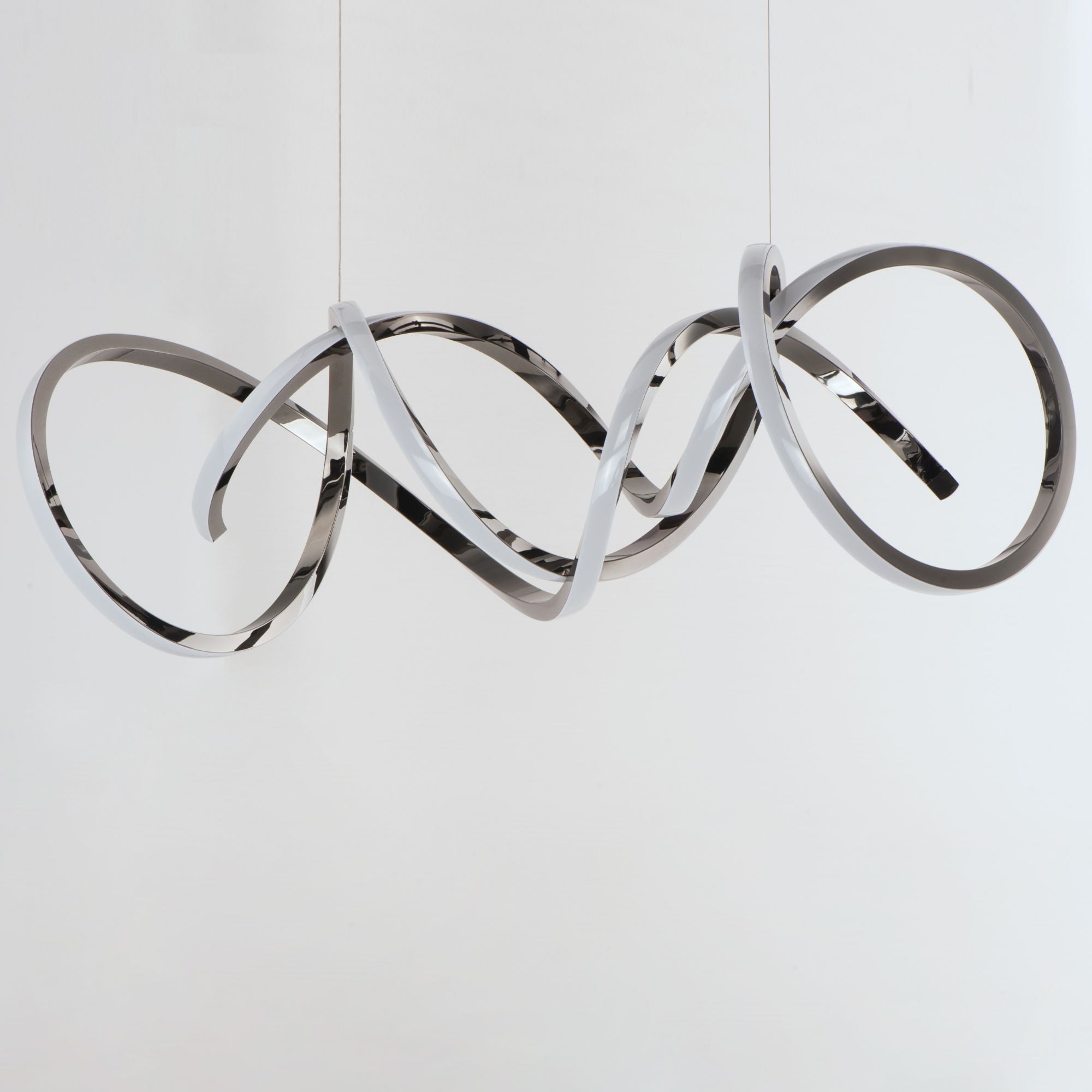 ET2 Lighting - Signature 38" Linear LED Pendant, Black Chrome Finish | Bees Lighting