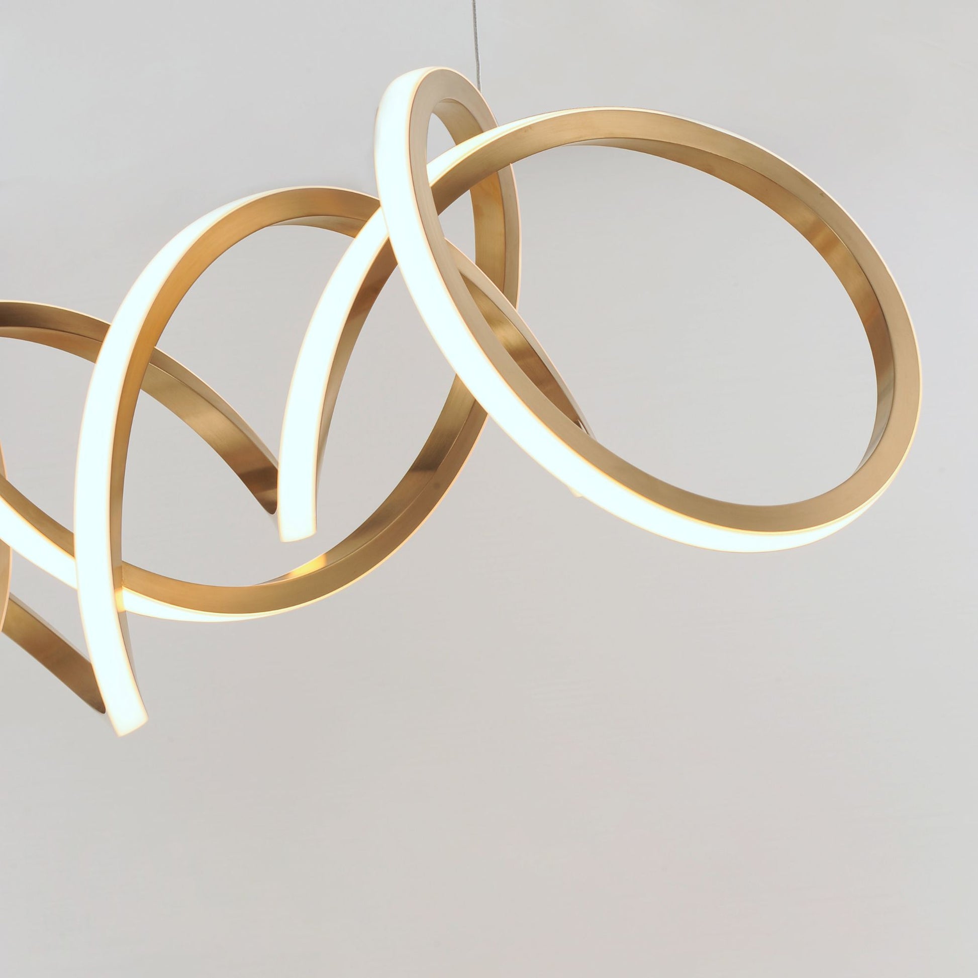 ET2 Lighting - Signature 38" Linear LED Pendant, Brushed Champagne Finish | Bees Lighting