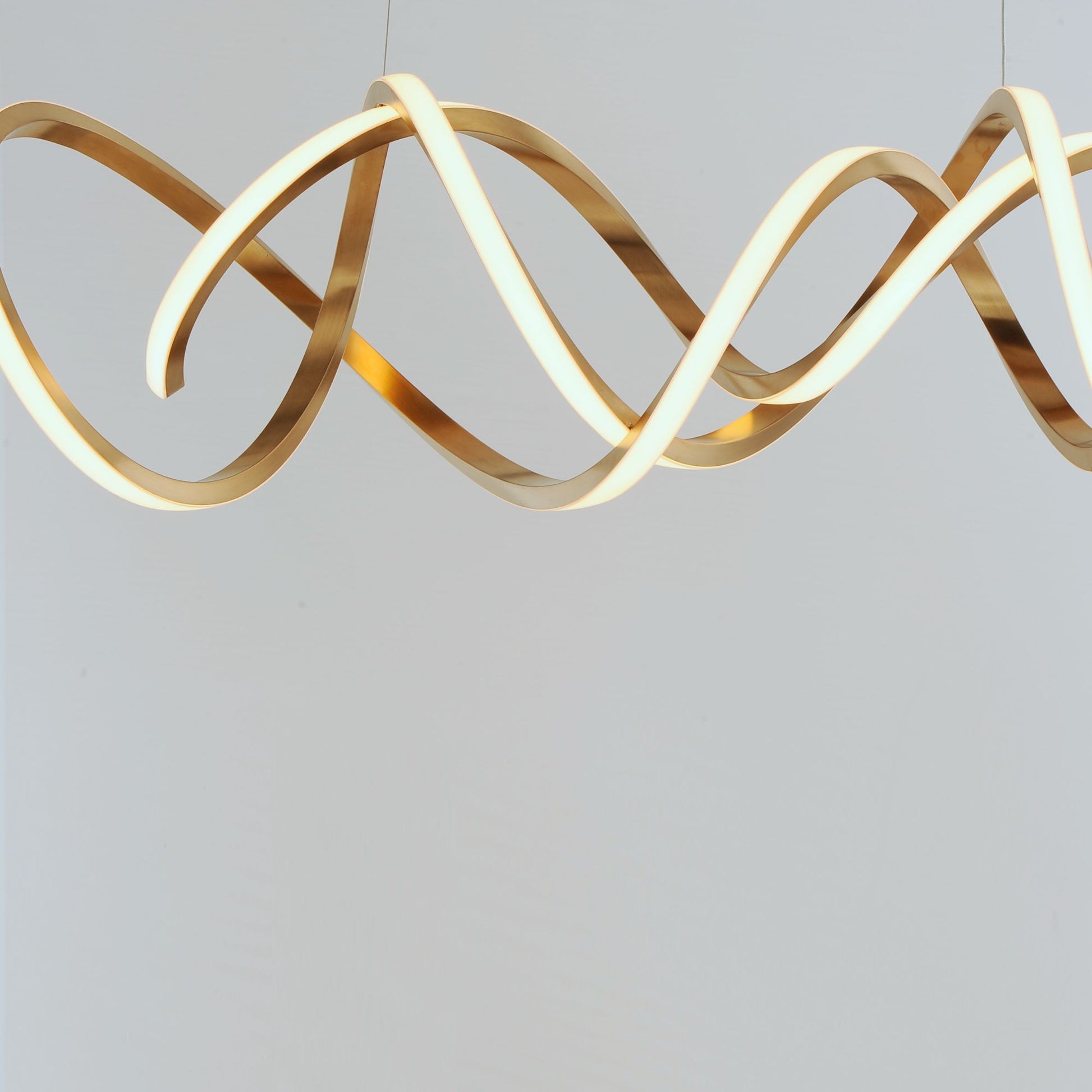 ET2 Lighting - Signature 38" Linear LED Pendant, Brushed Champagne Finish | Bees Lighting