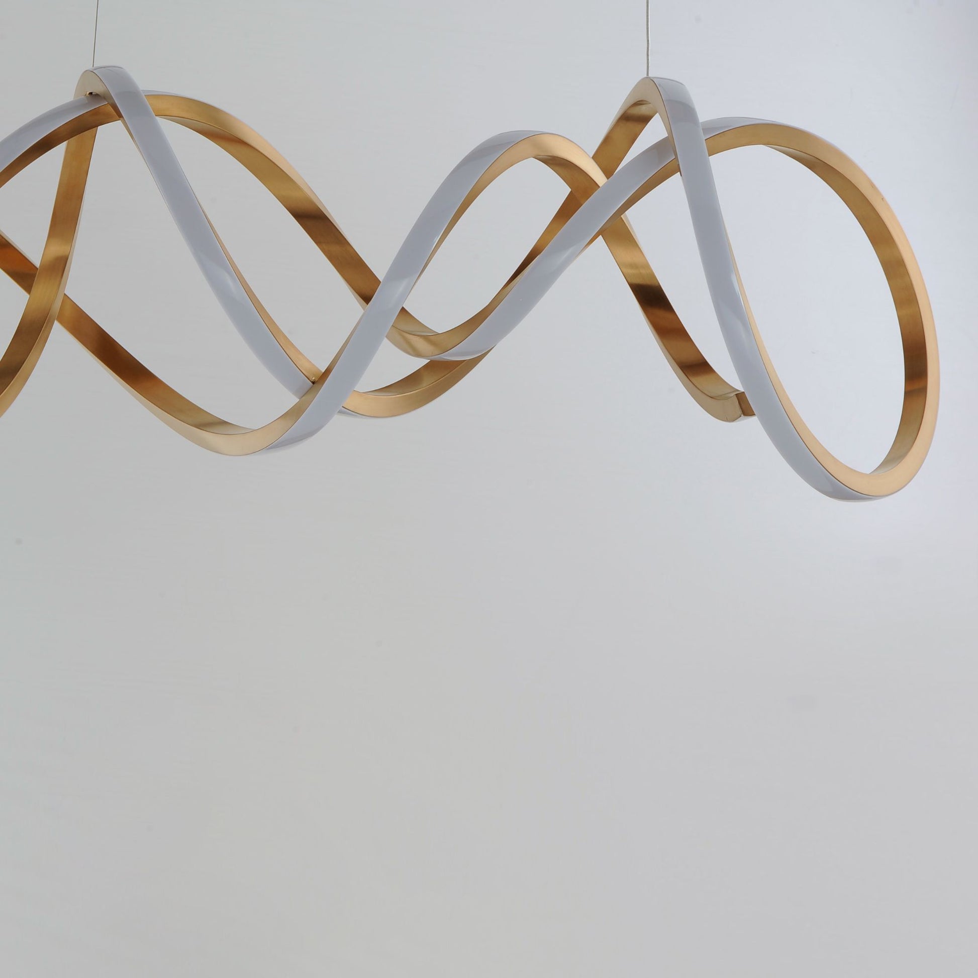 ET2 Lighting - Signature 38" Linear LED Pendant, Brushed Champagne Finish | Bees Lighting