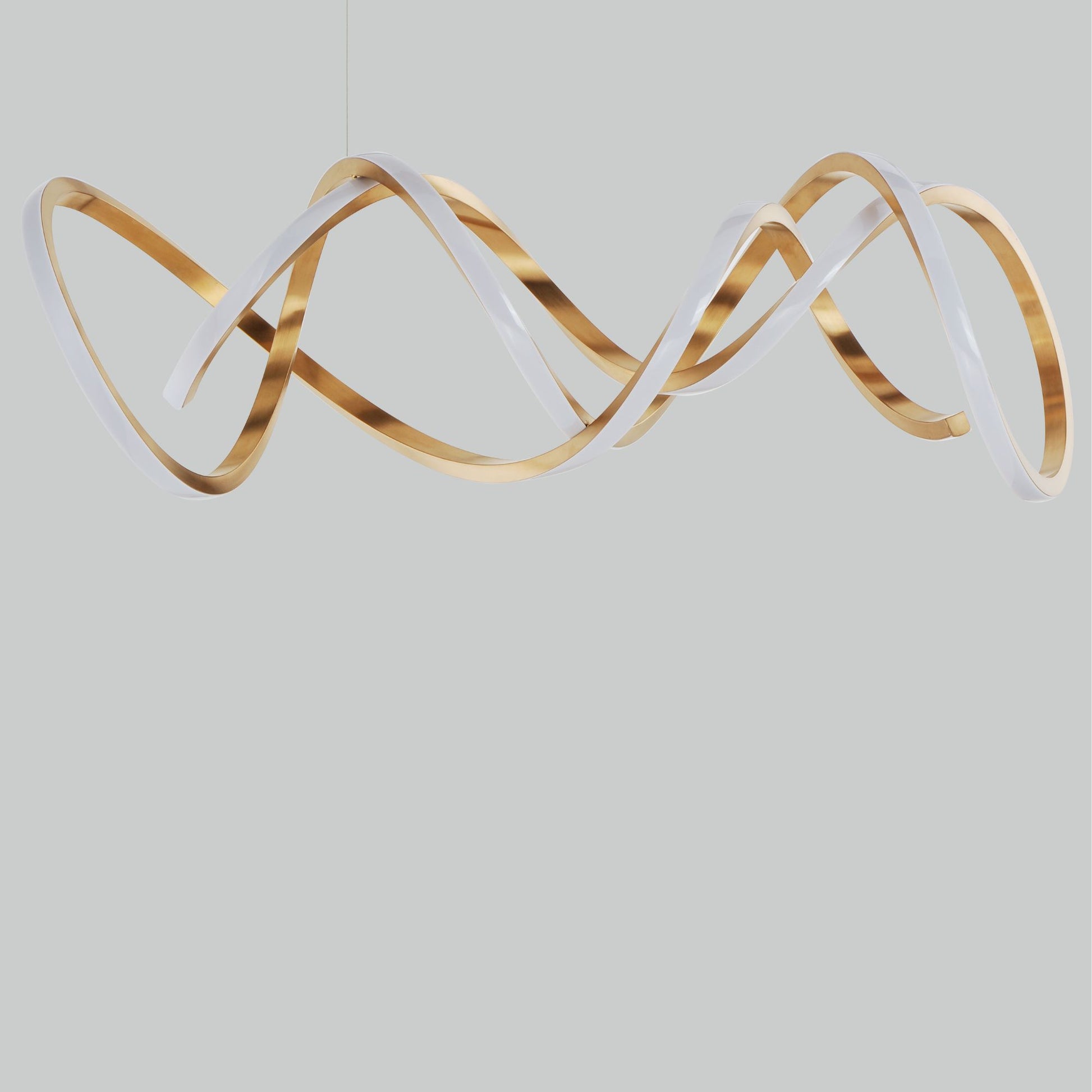 ET2 Lighting - Signature 38" Linear LED Pendant, Brushed Champagne Finish | Bees Lighting