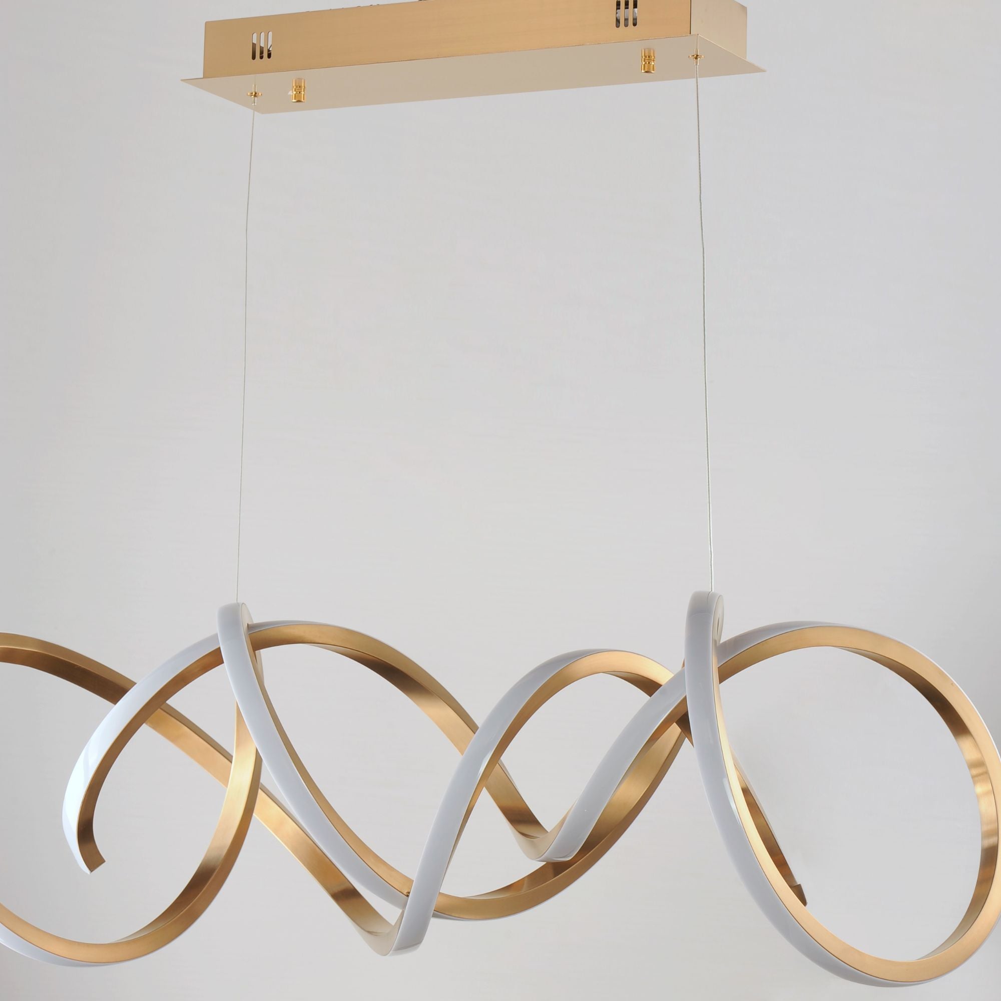 ET2 Lighting - Signature 38" Linear LED Pendant, Brushed Champagne Finish | Bees Lighting