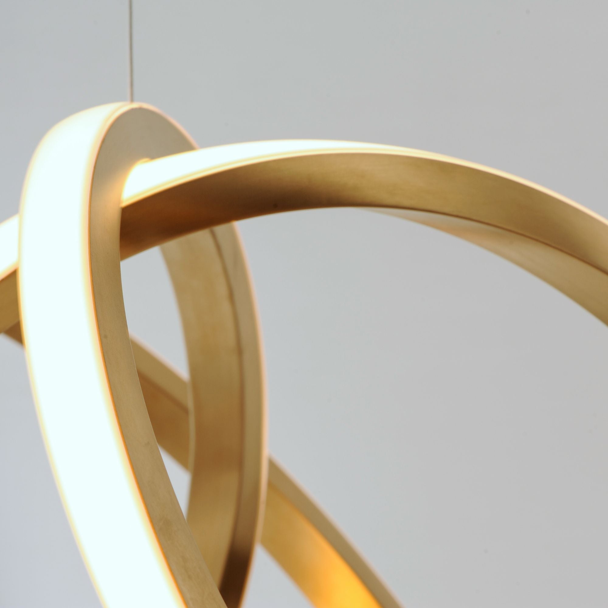 ET2 Lighting - Signature 38" Linear LED Pendant, Brushed Champagne Finish | Bees Lighting