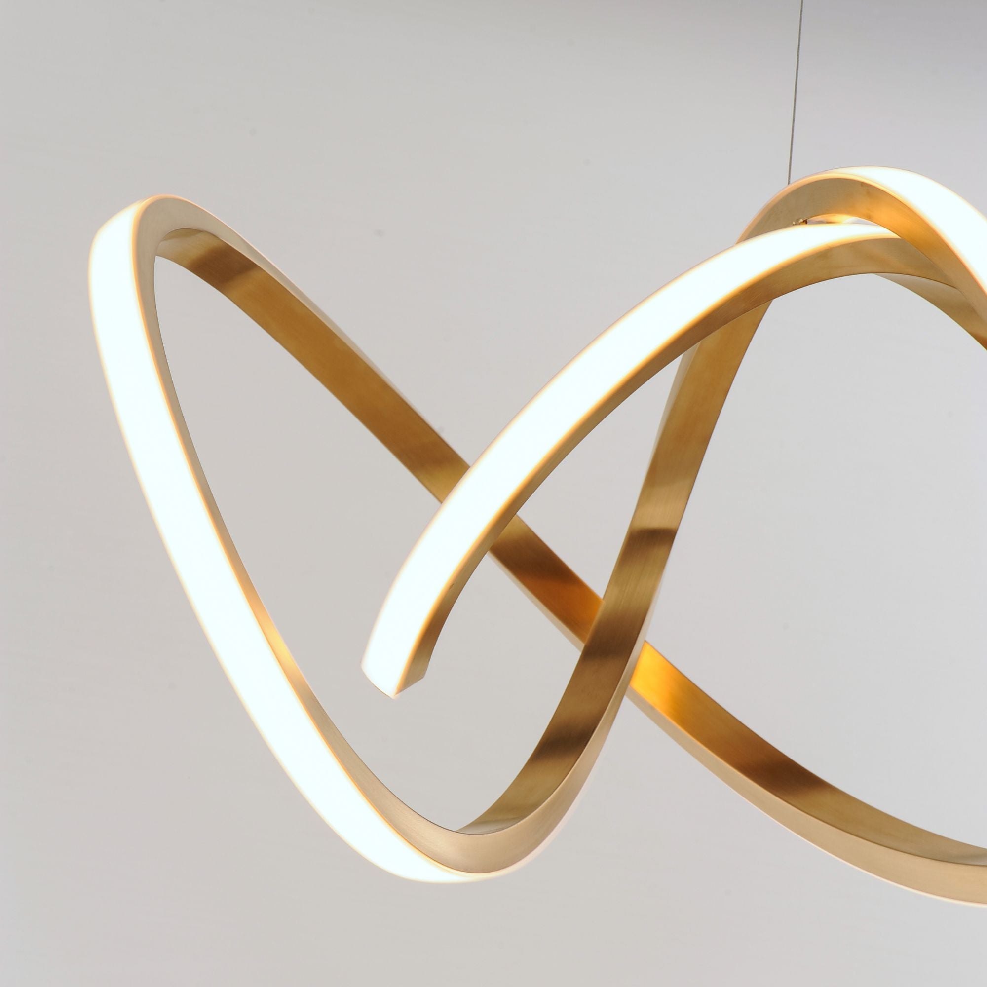 ET2 Lighting - Signature 38" Linear LED Pendant, Brushed Champagne Finish | Bees Lighting