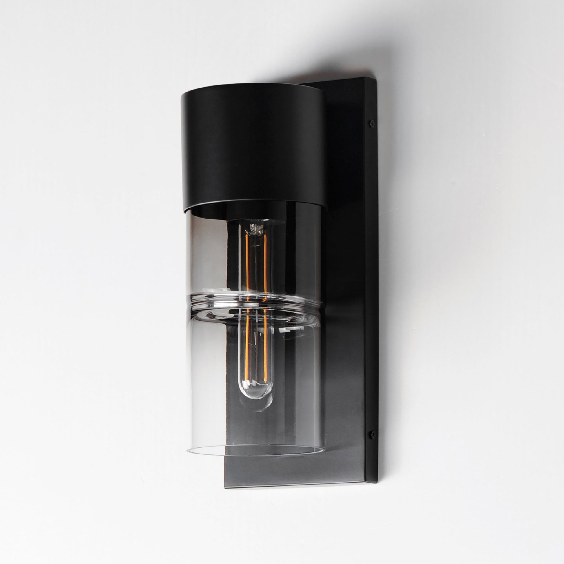 ET2 Lighting - Smokestack 14" Small LED Outdoor Wall Sconce, Black Finish | Bees Lighting