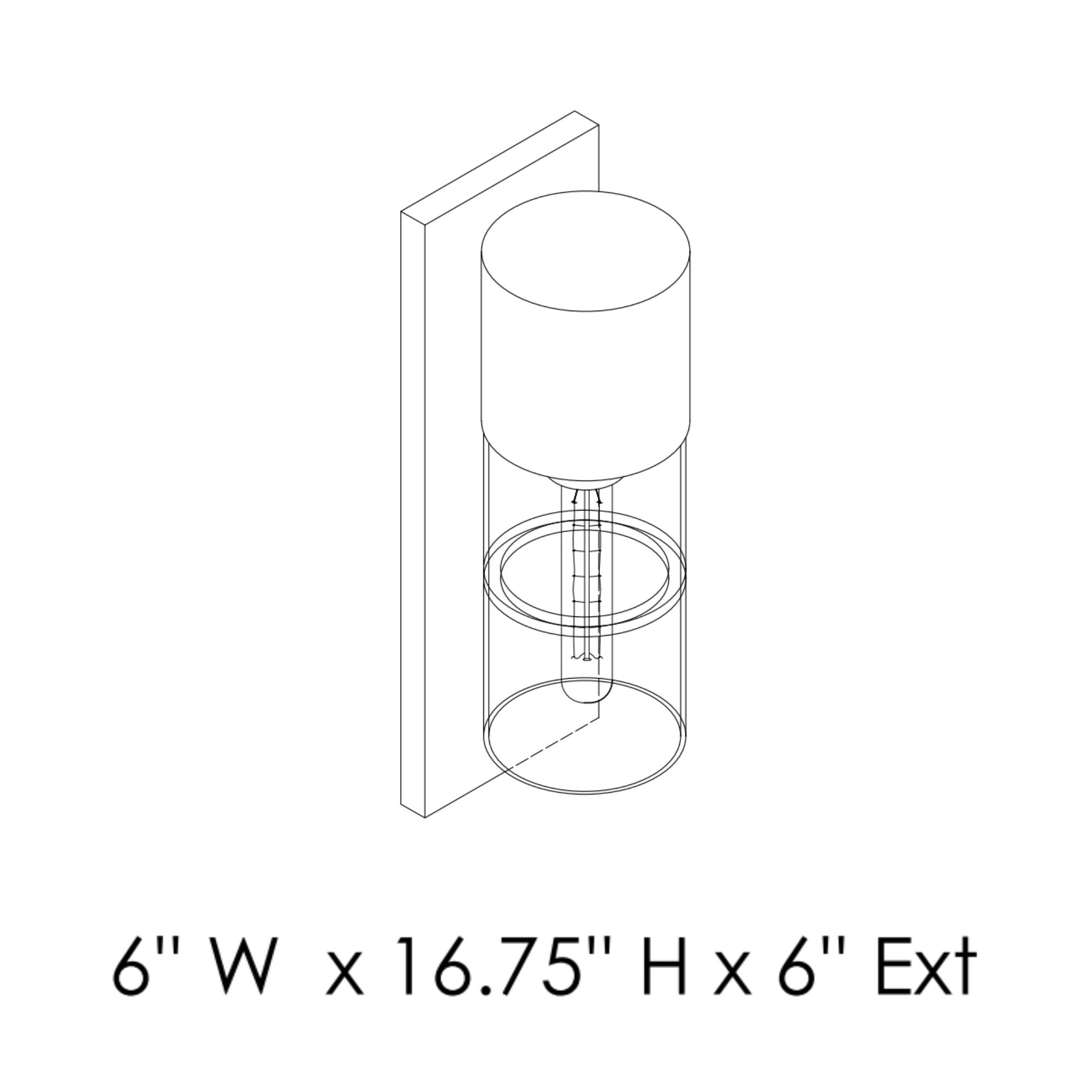 ET2 Lighting - Smokestack 17" Medium LED Outdoor Wall Sconce, Black Finish | Bees Lighting