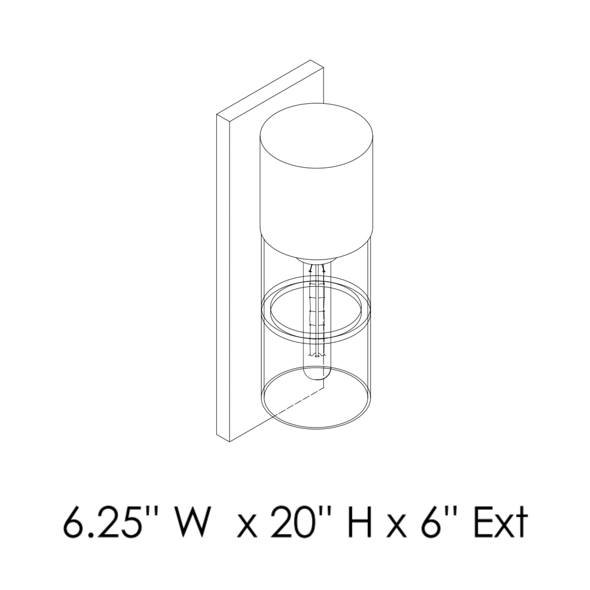 ET2 Lighting - Smokestack 20" Large LED Outdoor Wall Sconce, Black Finish | Bees Lighting