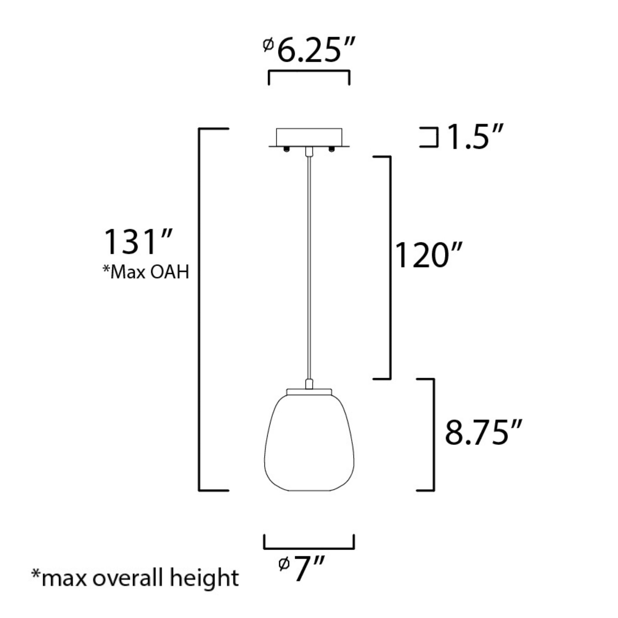 Soji 9" LED Pendant, Black & Gold Finish