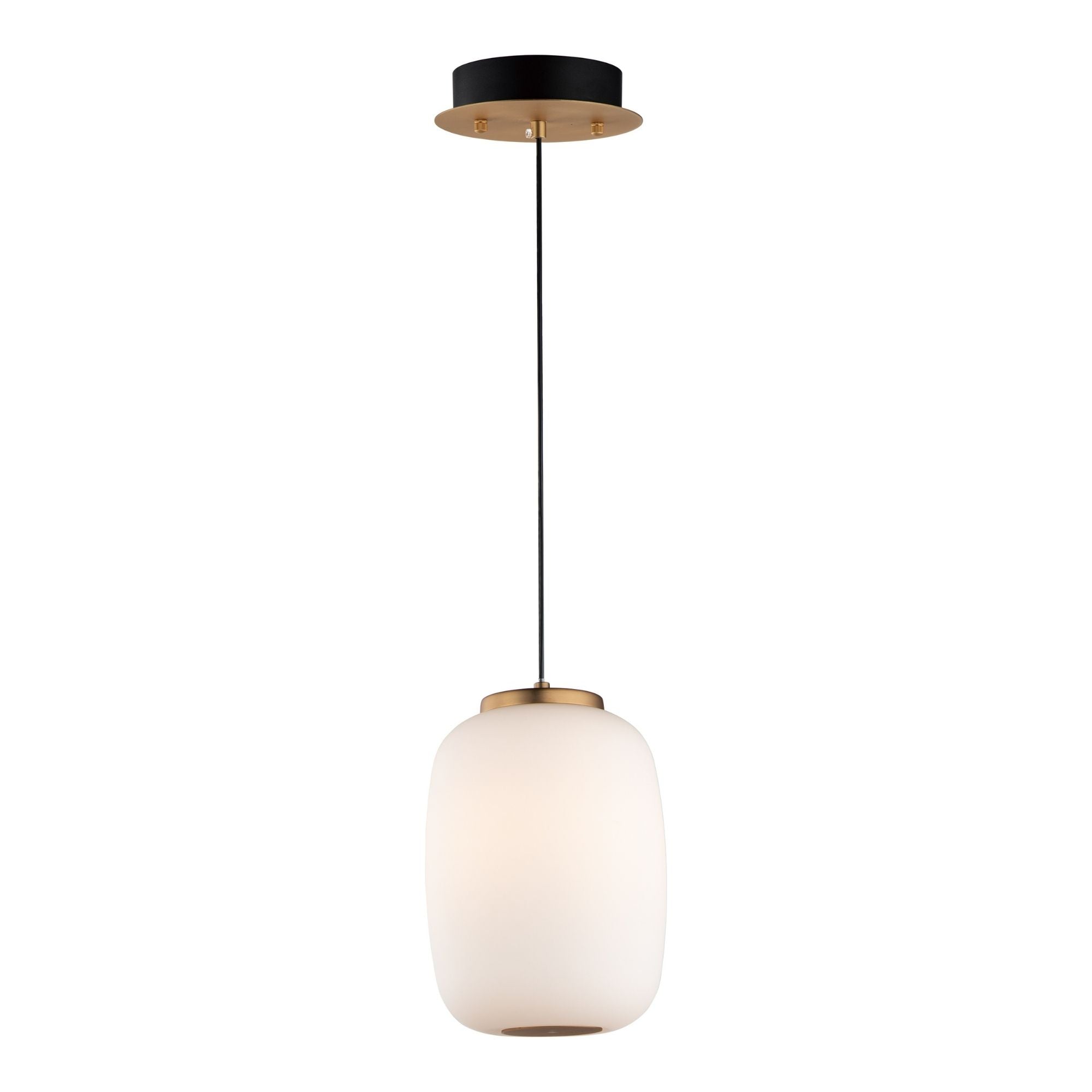 ET2 Lighting - Soji 11" LED Pendant, Black & Gold Finish | Bees Lighting