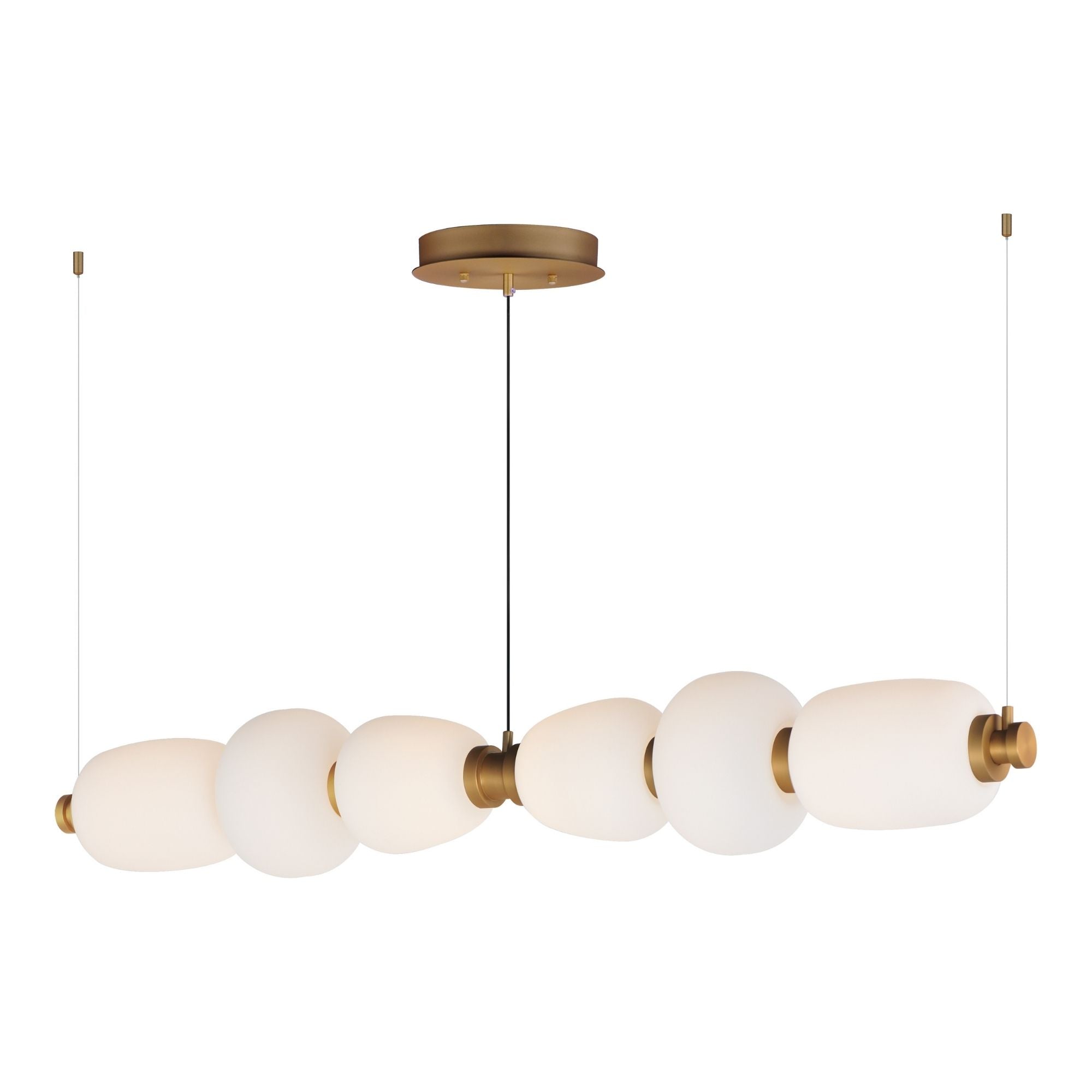 ET2 Lighting - Soji 60" LED Linear Pendant, Black & Gold Finish | Bees Lighting