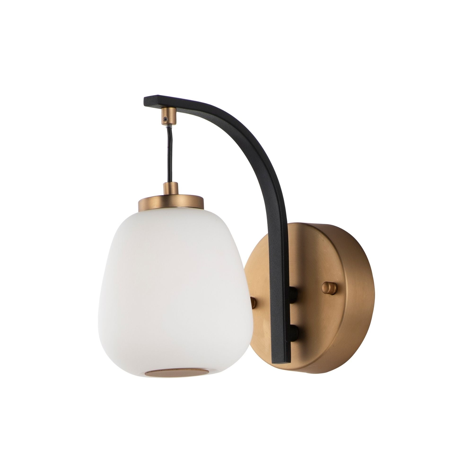Soji 9" LED Wall Sconce, Black & Gold Finish