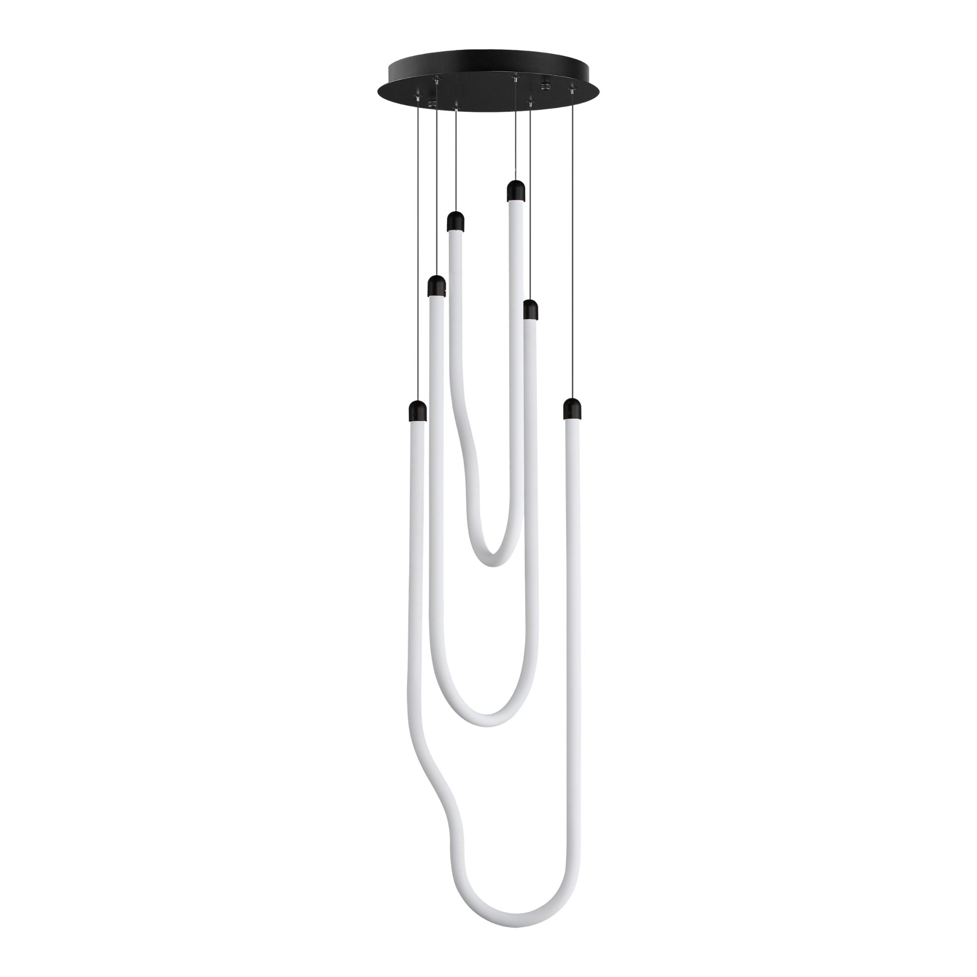 Soleil 13" 3-Light LED Pendant, Black Finish