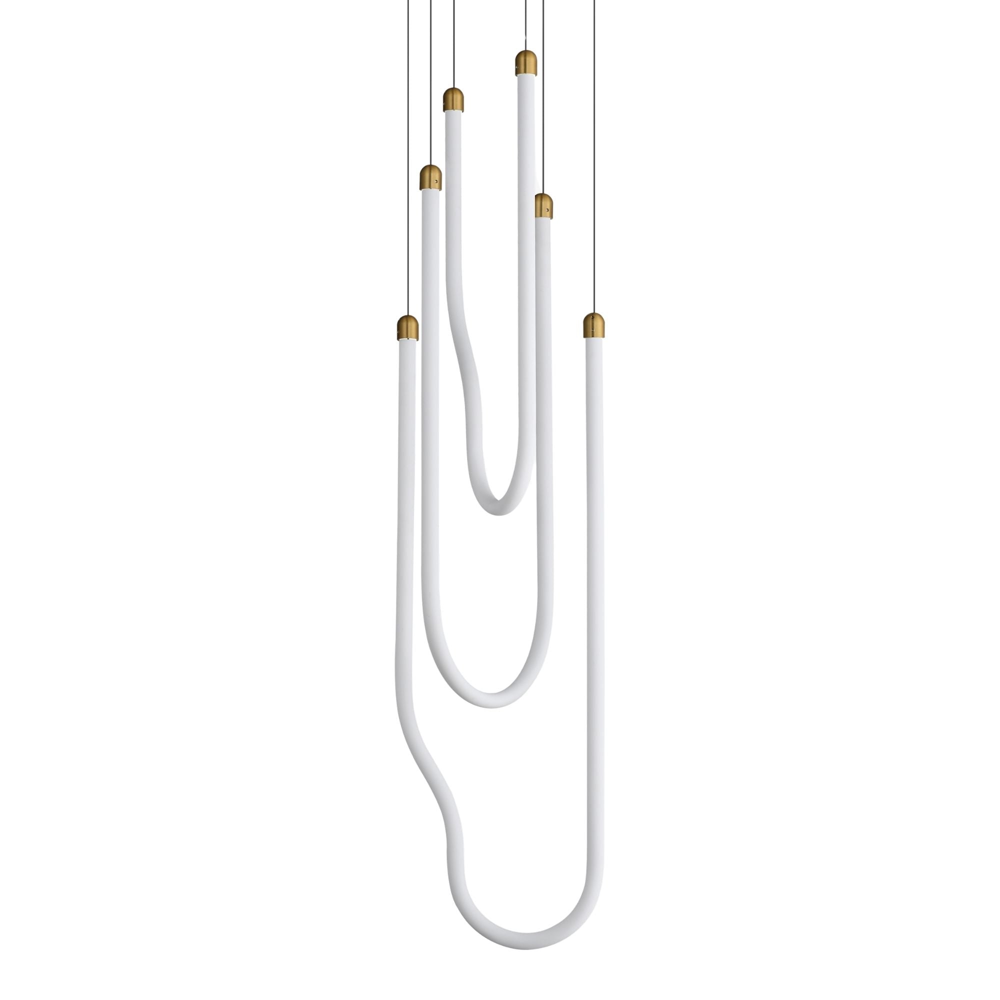 Soleil 13" 3-Light LED Pendant, Natural Aged Brass Finish