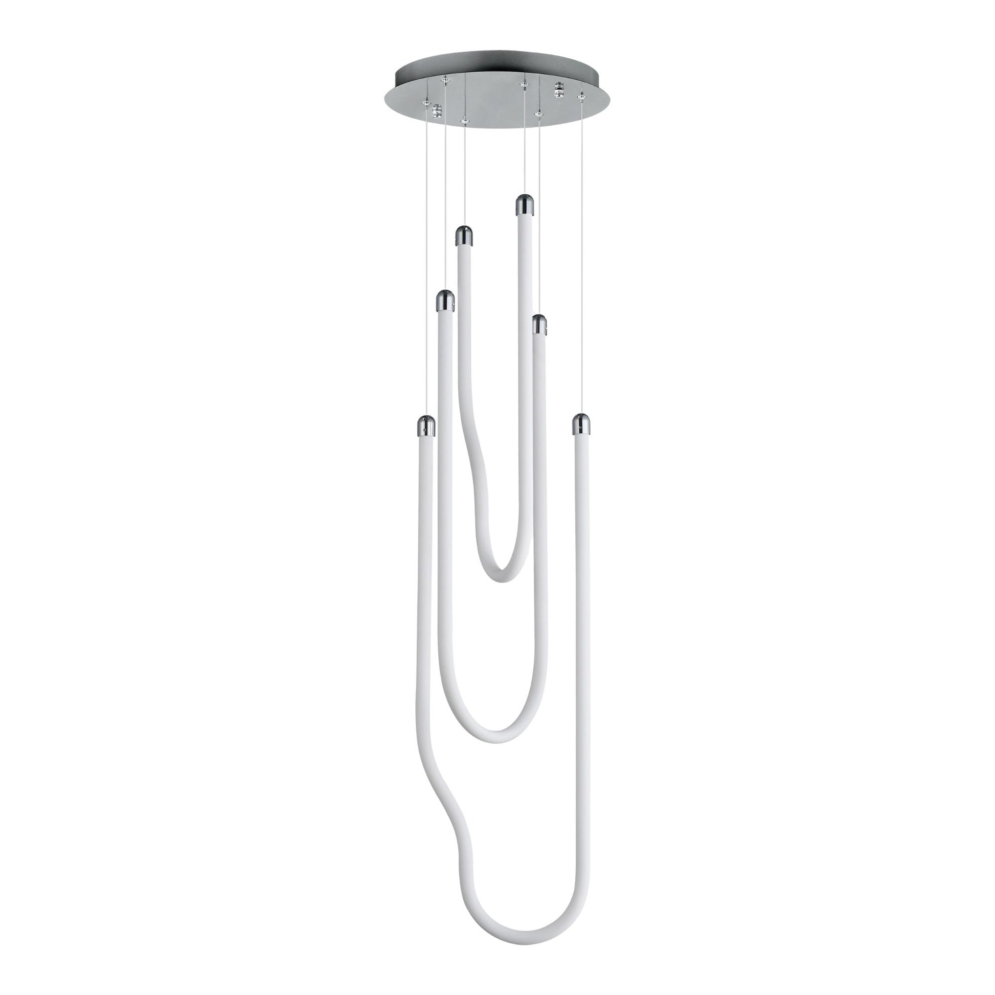 ET2 Lighting - Soleil 13" 3-Light LED Pendant, Polished Chrome Finish | Bees Lighting