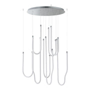 Soleil 36" 8-Light LED Pendant, Polished Chrome Finish