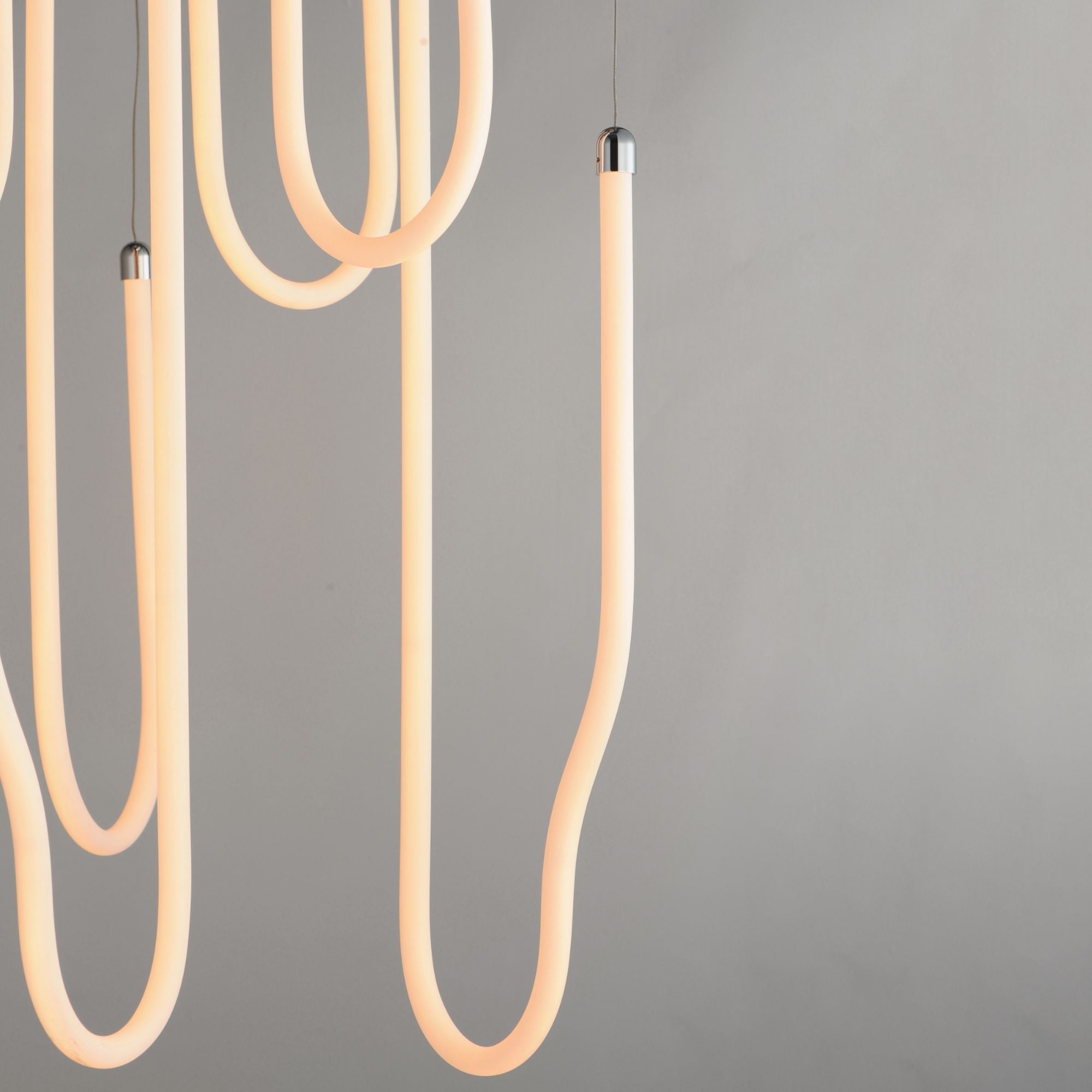 Soleil 36" 8-Light LED Pendant, Polished Chrome Finish