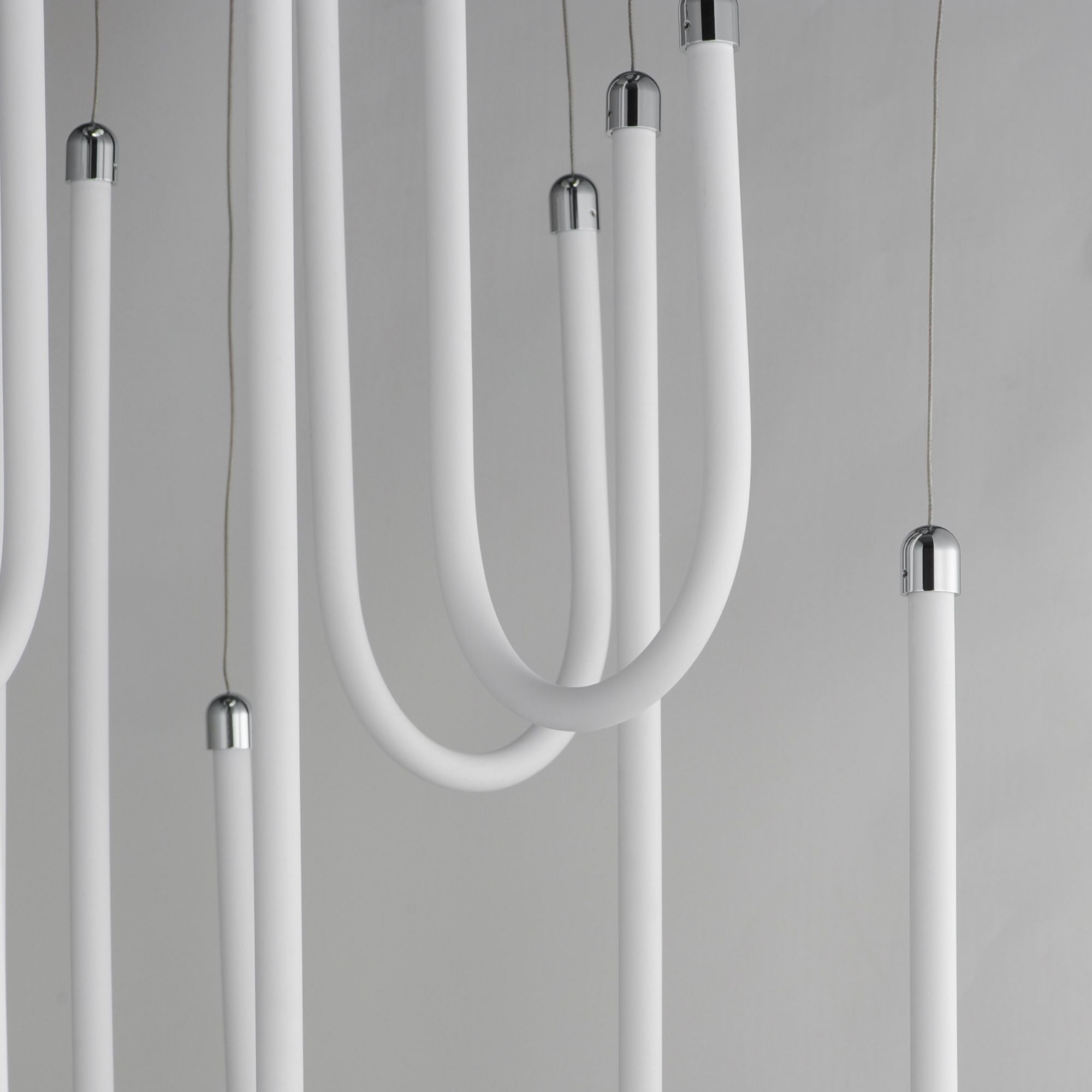 Soleil 36" 8-Light LED Pendant, Polished Chrome Finish