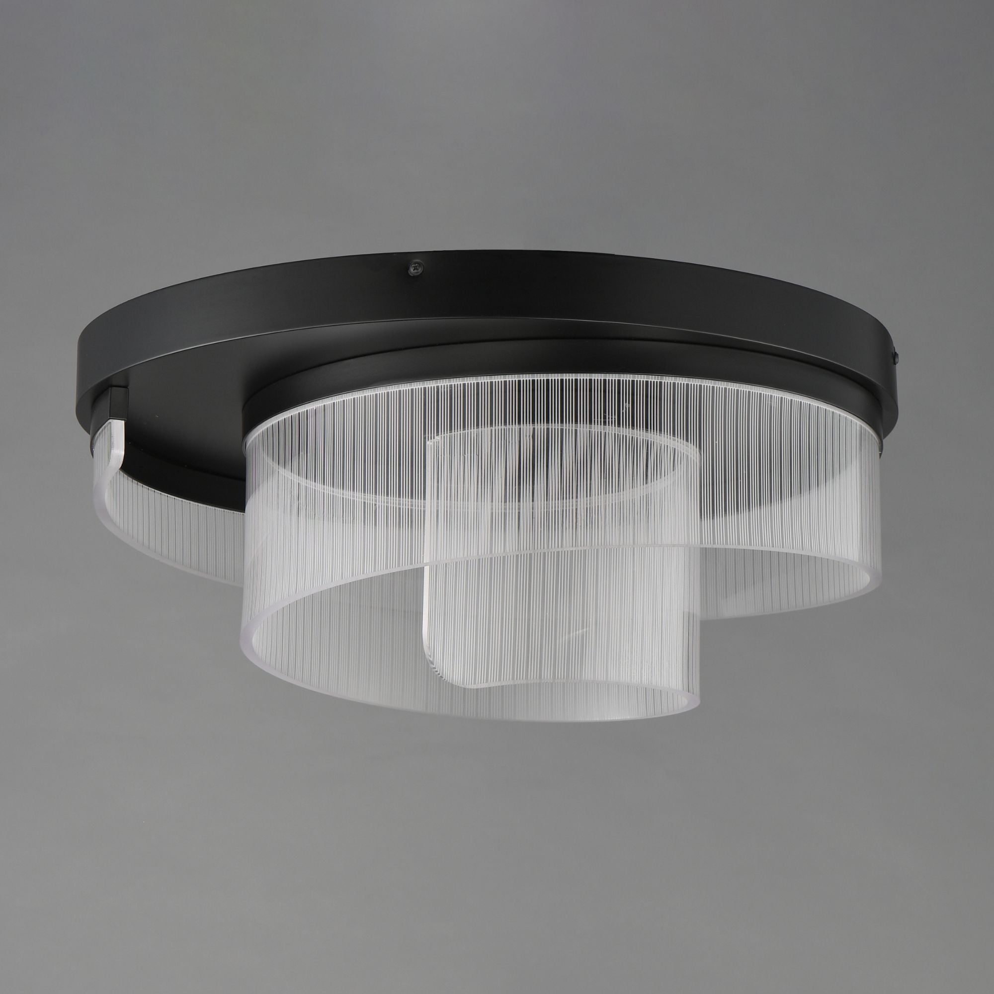 Sonata 20" LED Flush Mount, 1100 Lumens, Black Finish