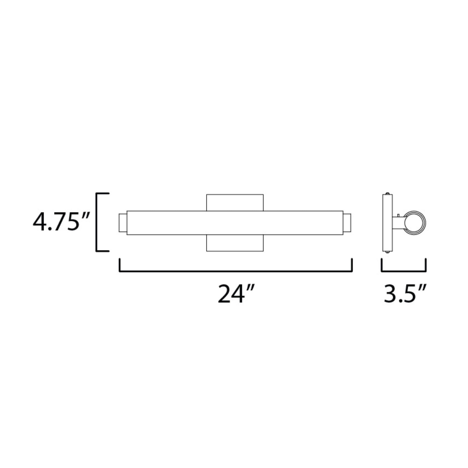 ET2 Lighting - Soprano 24" LED Bath Vanity, Polished Chrome Finish | Bees Lighting