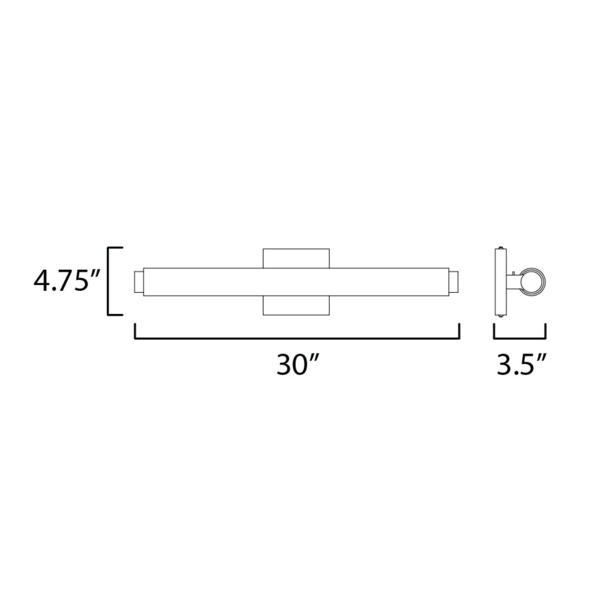 ET2 Lighting - Soprano 30" LED Bath Vanity, Polished Chrome Finish | Bees Lighting