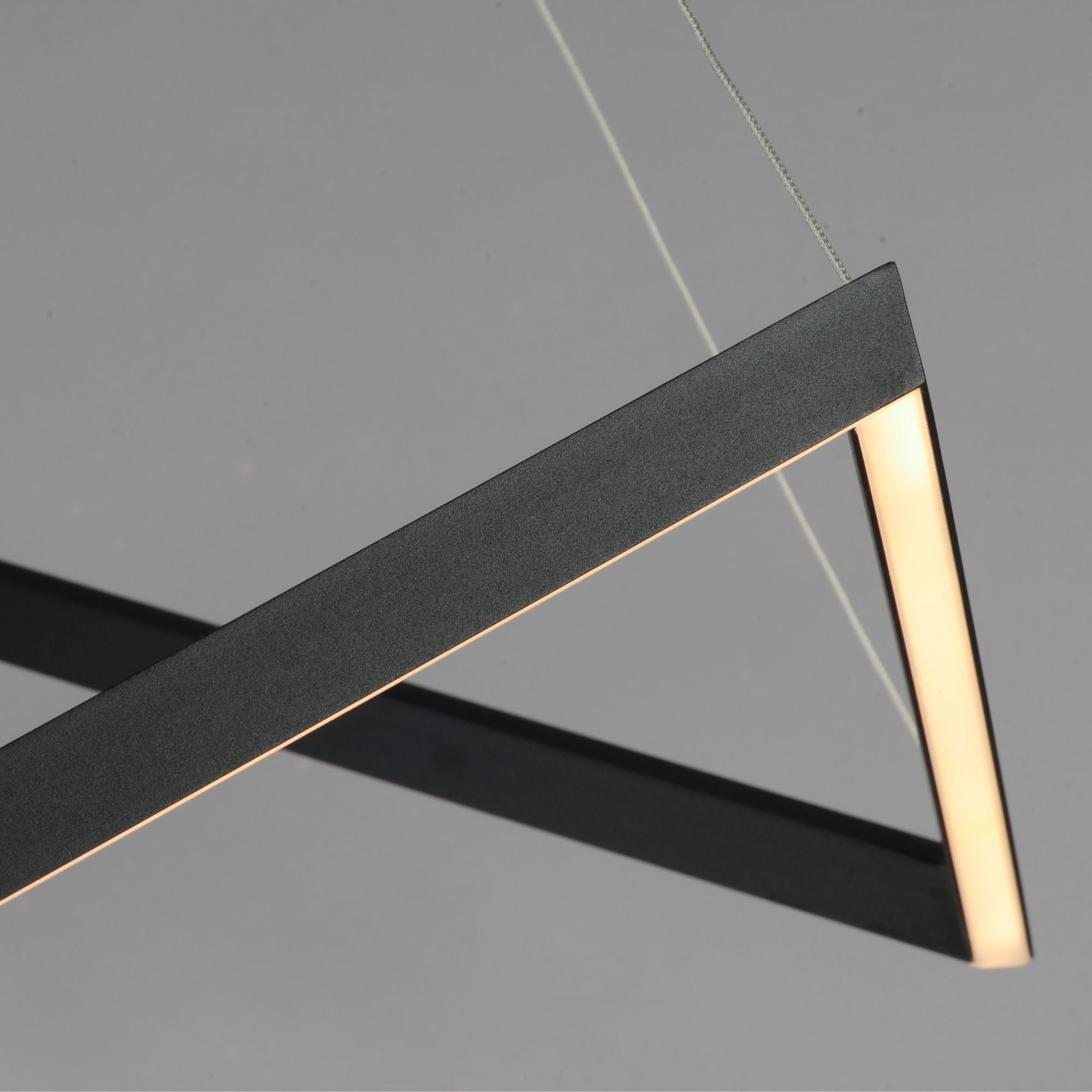 Stealth 35" Linear LED Pendant, Black Finish