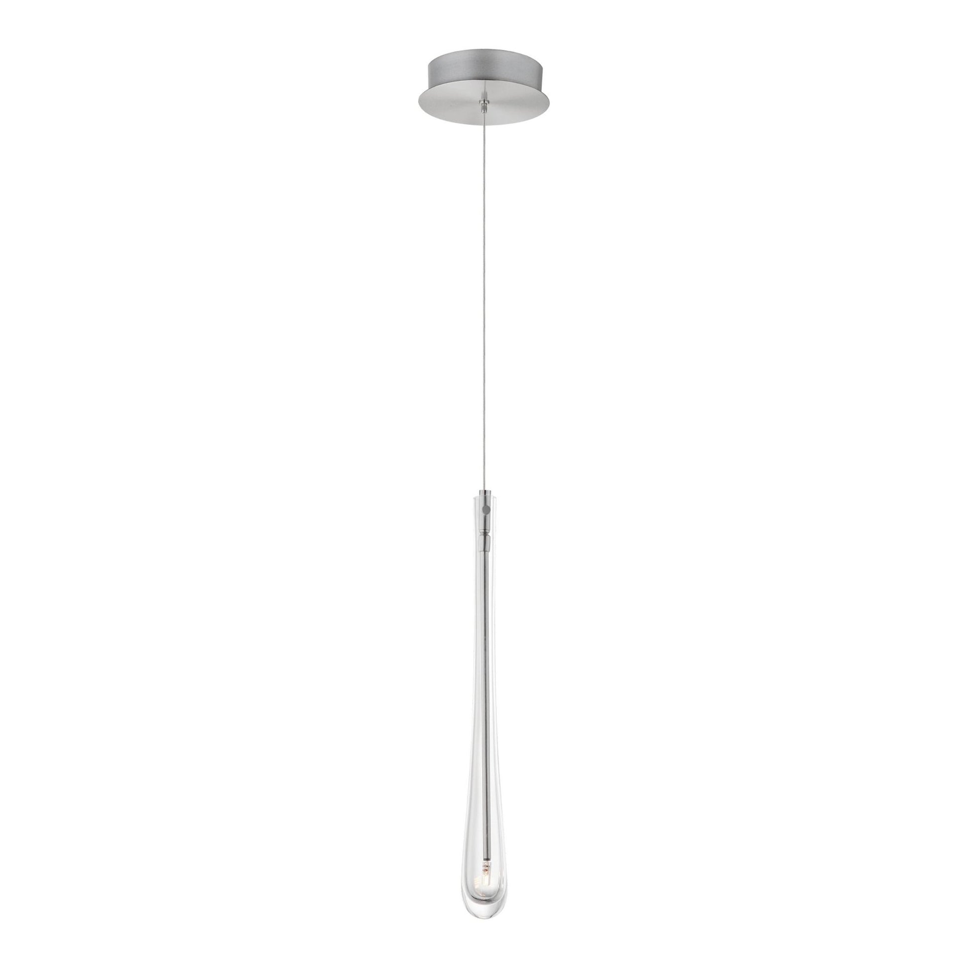 ET2 Lighting - Stillo Mini LED Pendant, Satin Nickel Finish | Bees Lighting