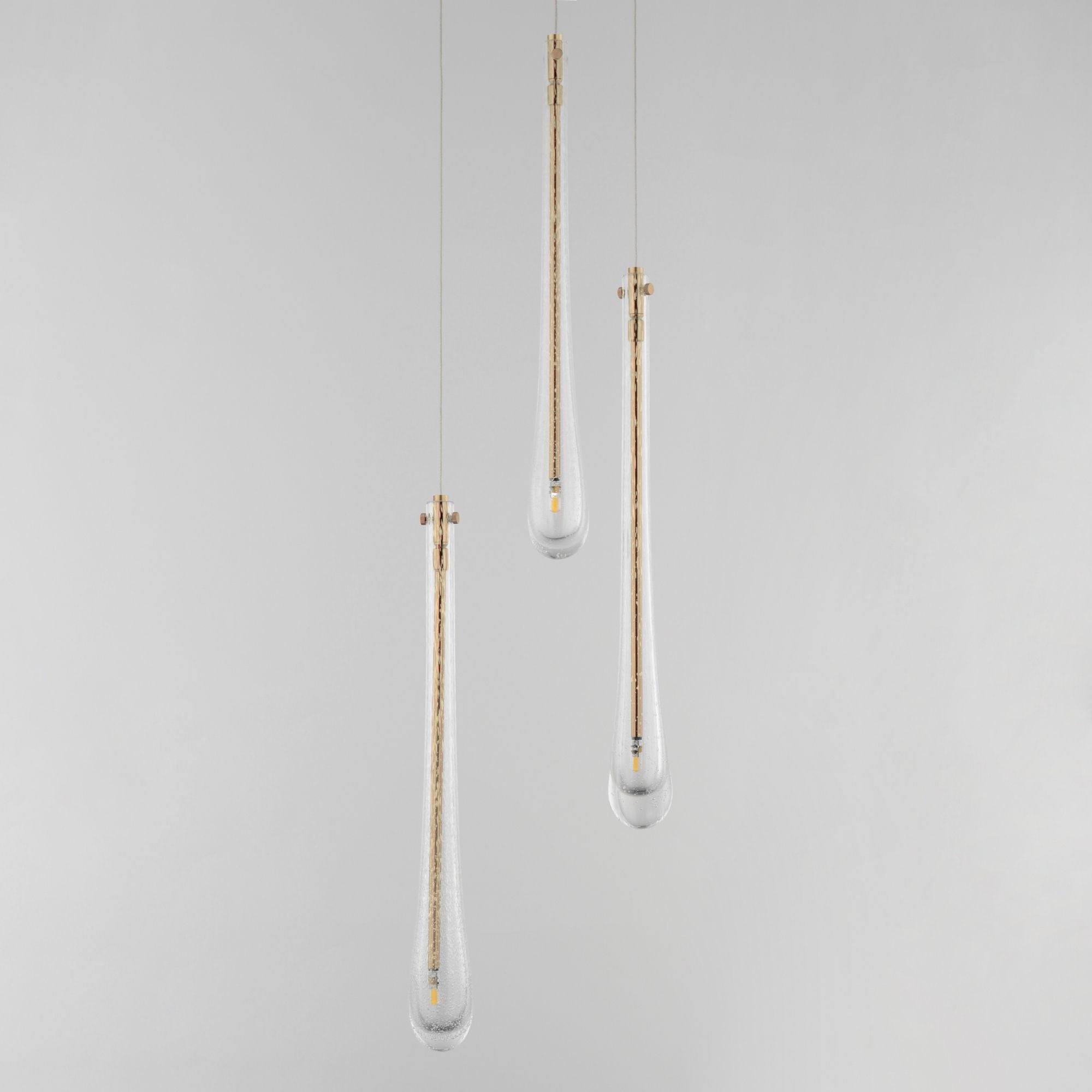 Stillo 10" 3-Light LED Pendant, Gold Finish