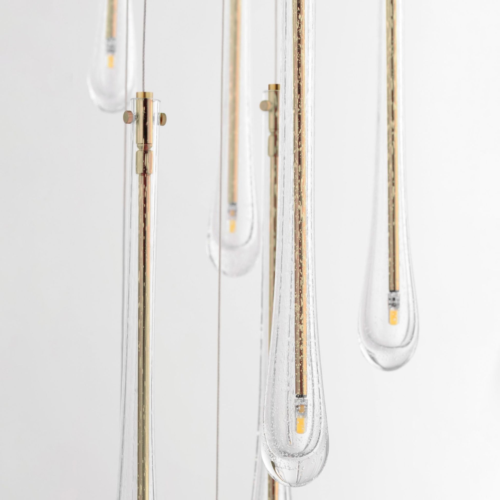 ET2 Lighting - Stillo 17" 9-Light LED Pendant, Gold Finish | Bees Lighting