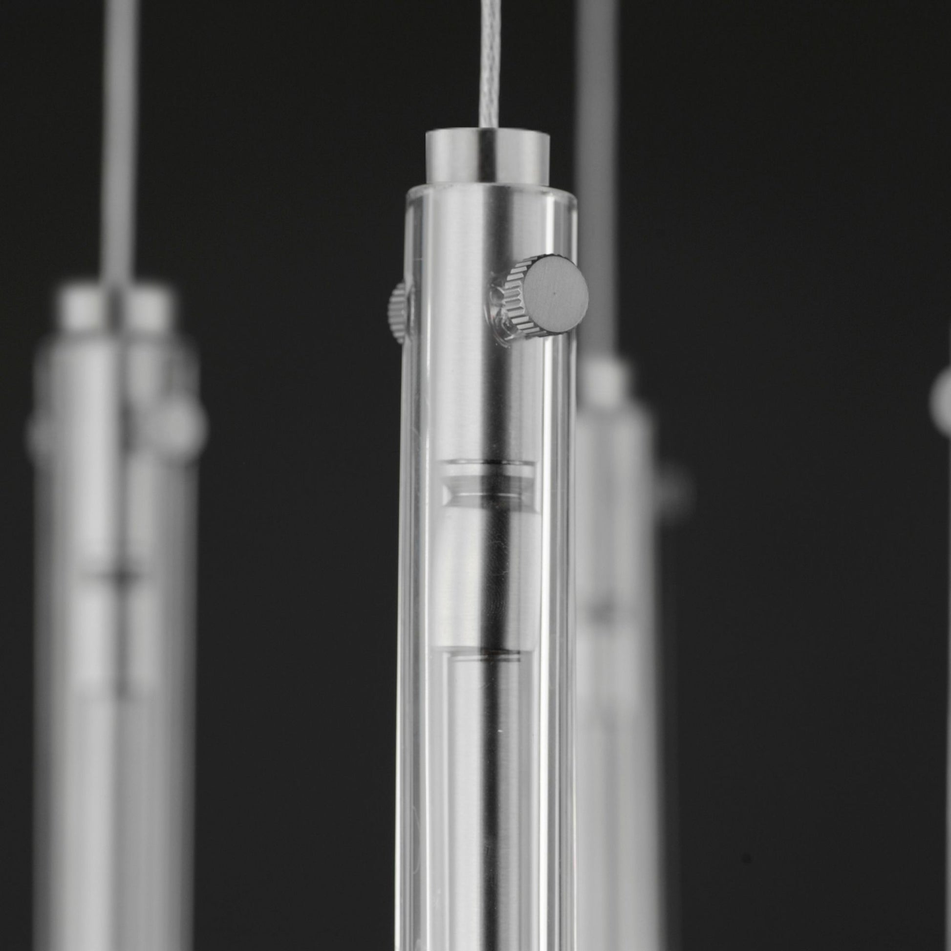 ET2 Lighting - Stillo 17" 9-Light LED Pendant, Satin Nickel Finish | Bees Lighting