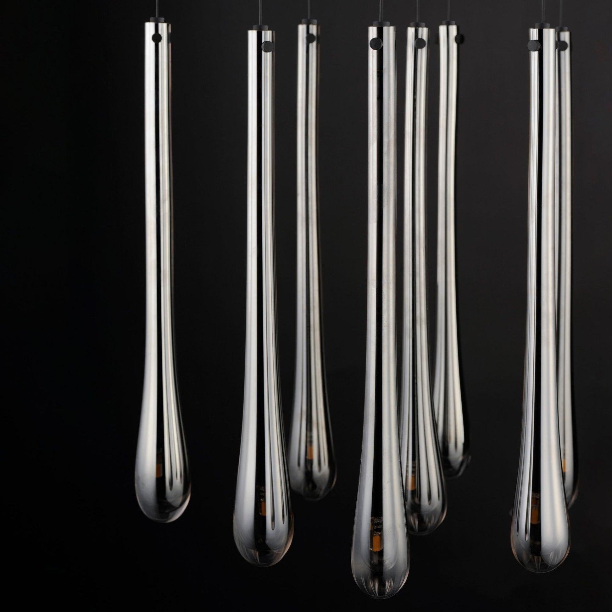 ET2 Lighting - Stillo 17" 9-Light LED Pendant, Black Finish | Bees Lighting