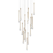Stillo 26" 18-Light LED Pendant, Gold Finish