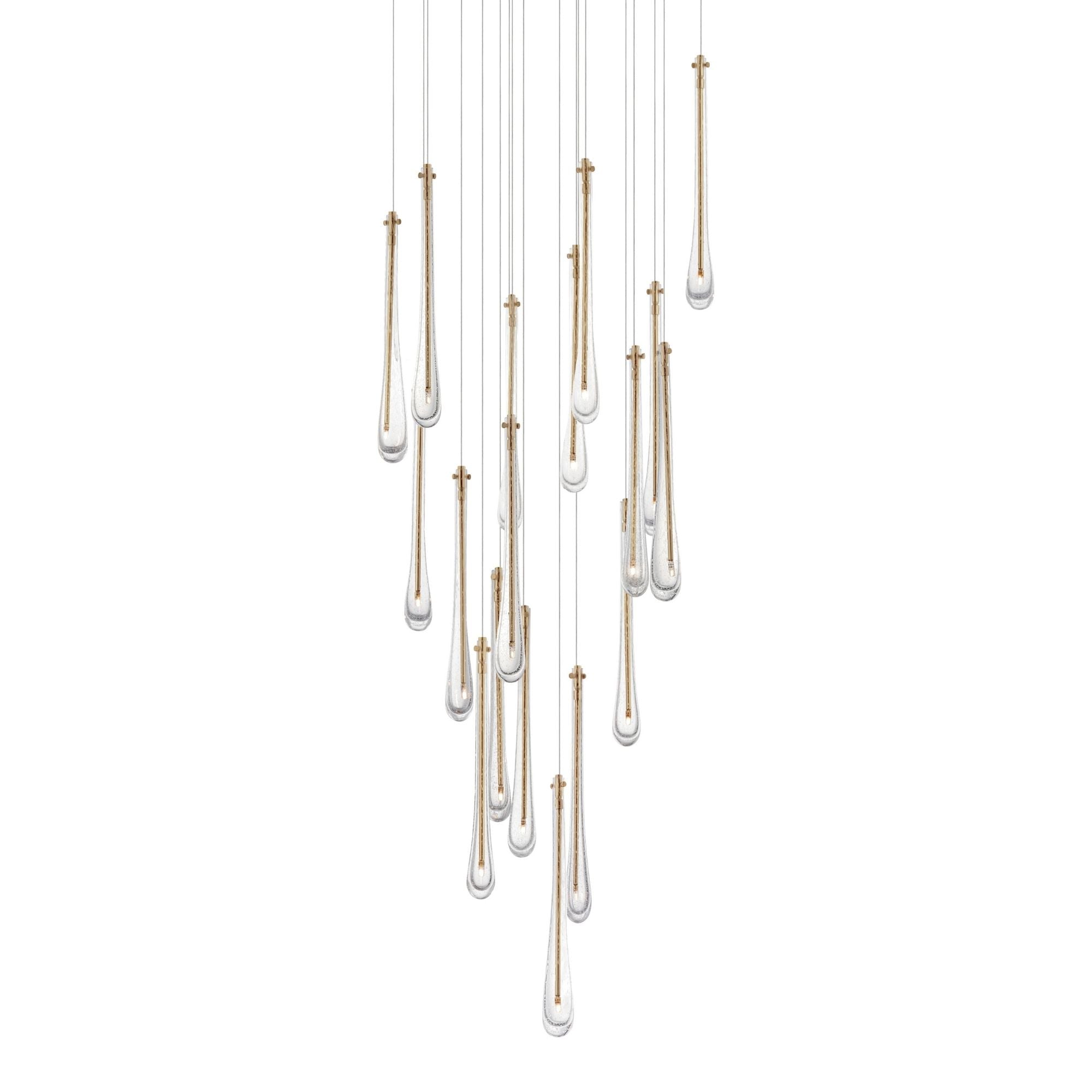 Stillo 26" 18-Light LED Pendant, Gold Finish