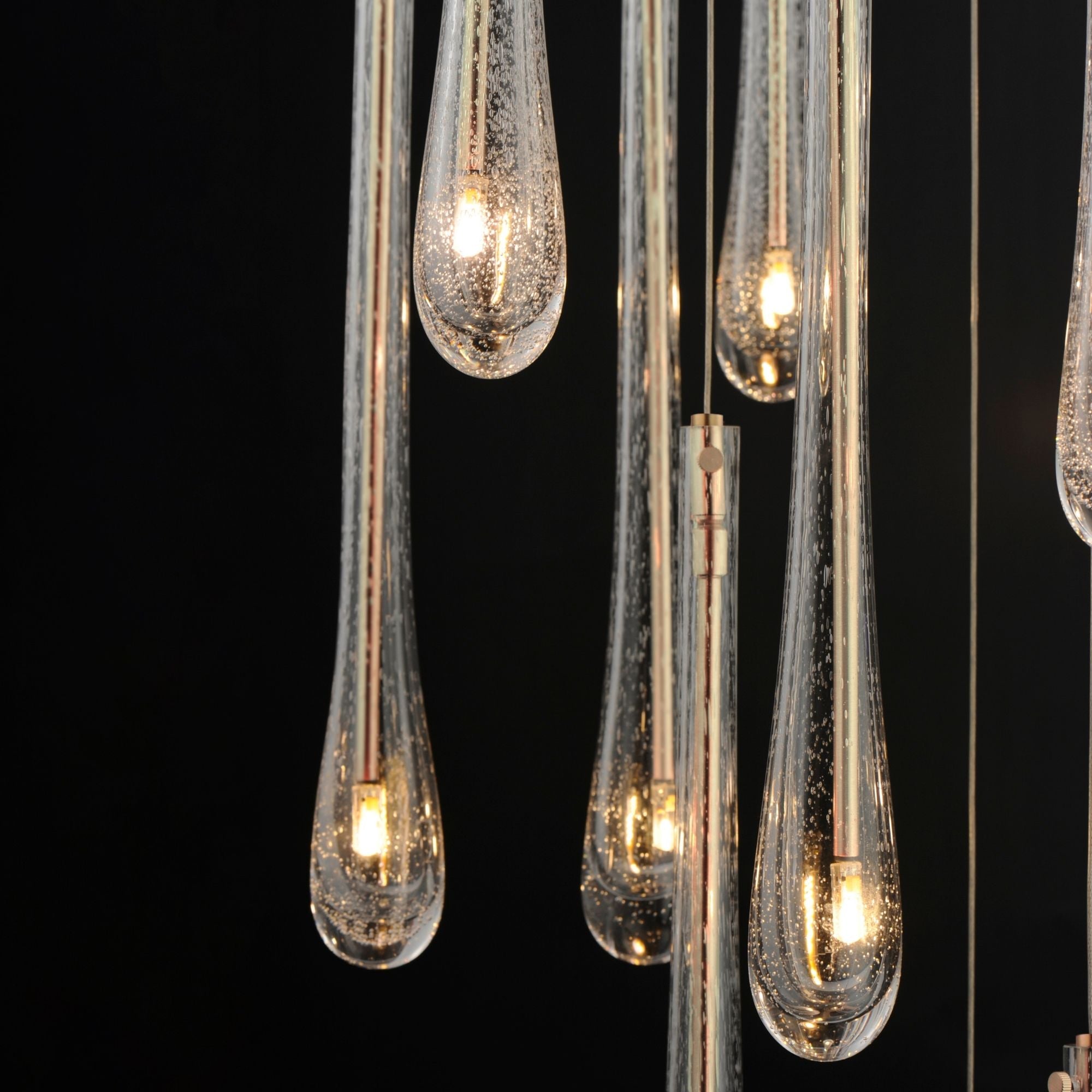 Stillo 26" 18-Light LED Pendant, Gold Finish