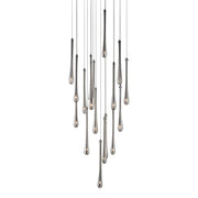 Stillo 26" 18-Light LED Pendant, Black Finish