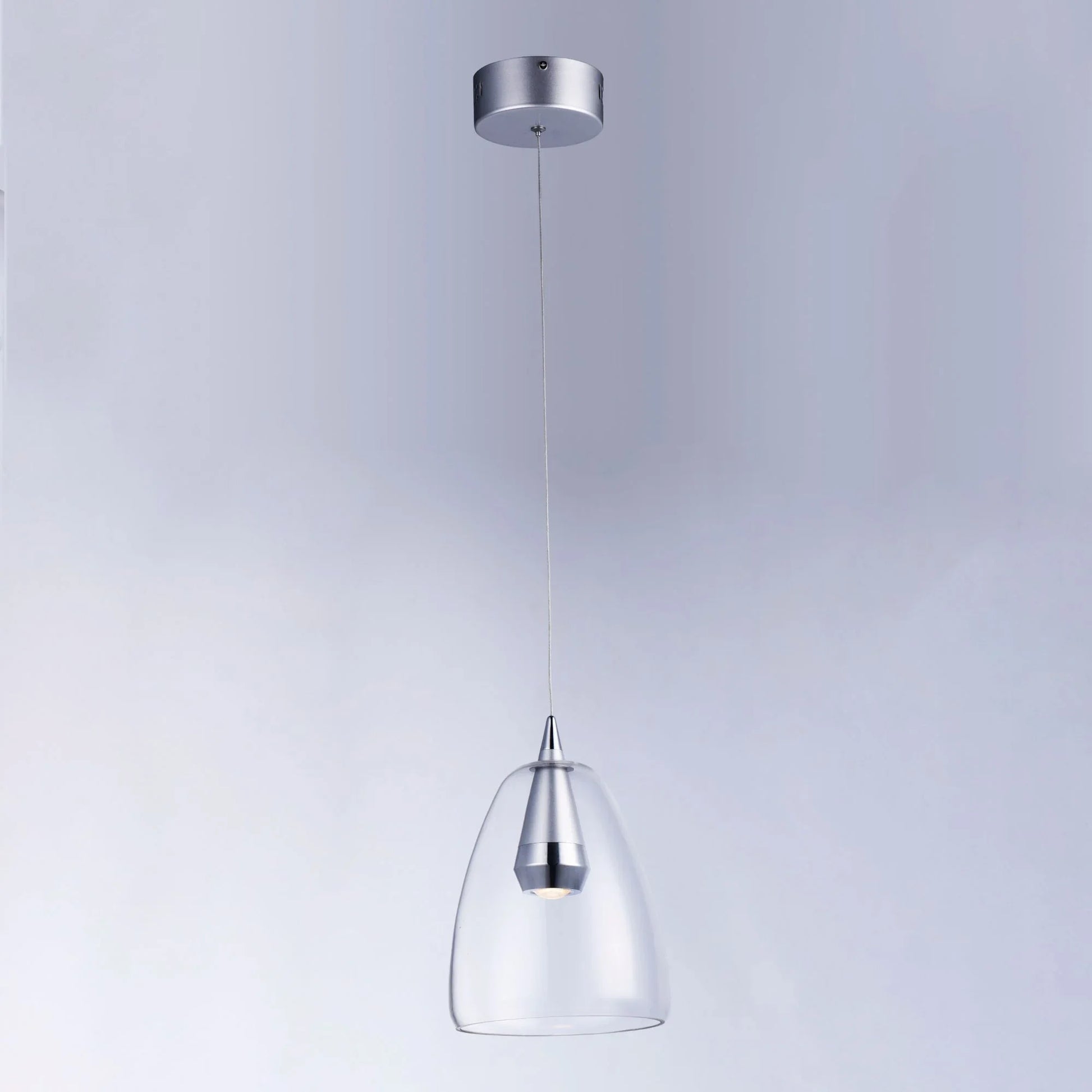 ET2 Lighting - Sven 8" LED Pendant, Polished Chrome & Silver Finish | Bees Lighting