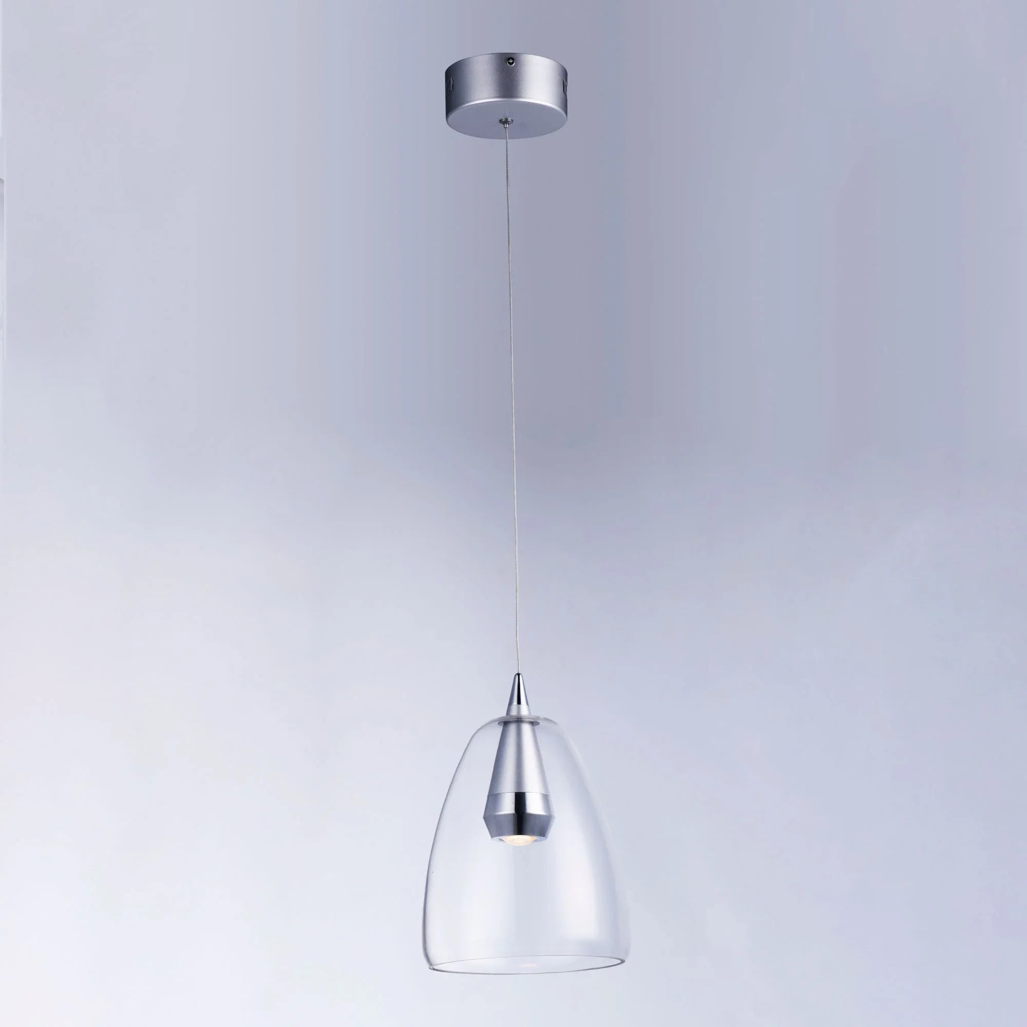 ET2 Lighting - Sven 8" LED Pendant, Polished Chrome & Silver Finish | Bees Lighting