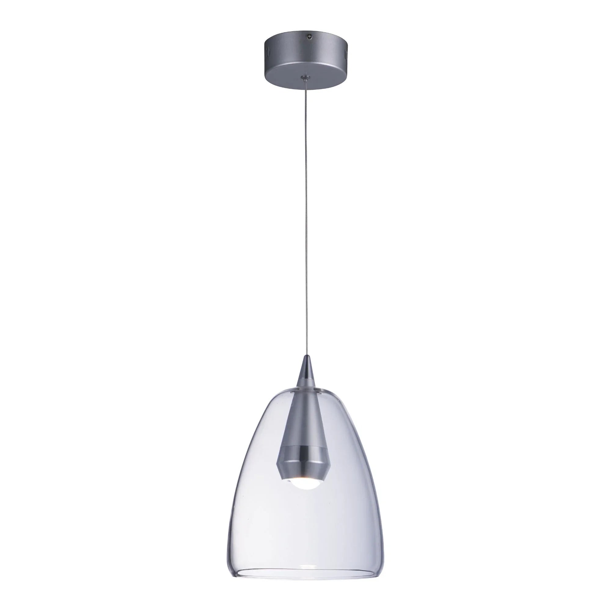 ET2 Lighting - Sven 8" LED Pendant, Polished Chrome & Silver Finish | Bees Lighting