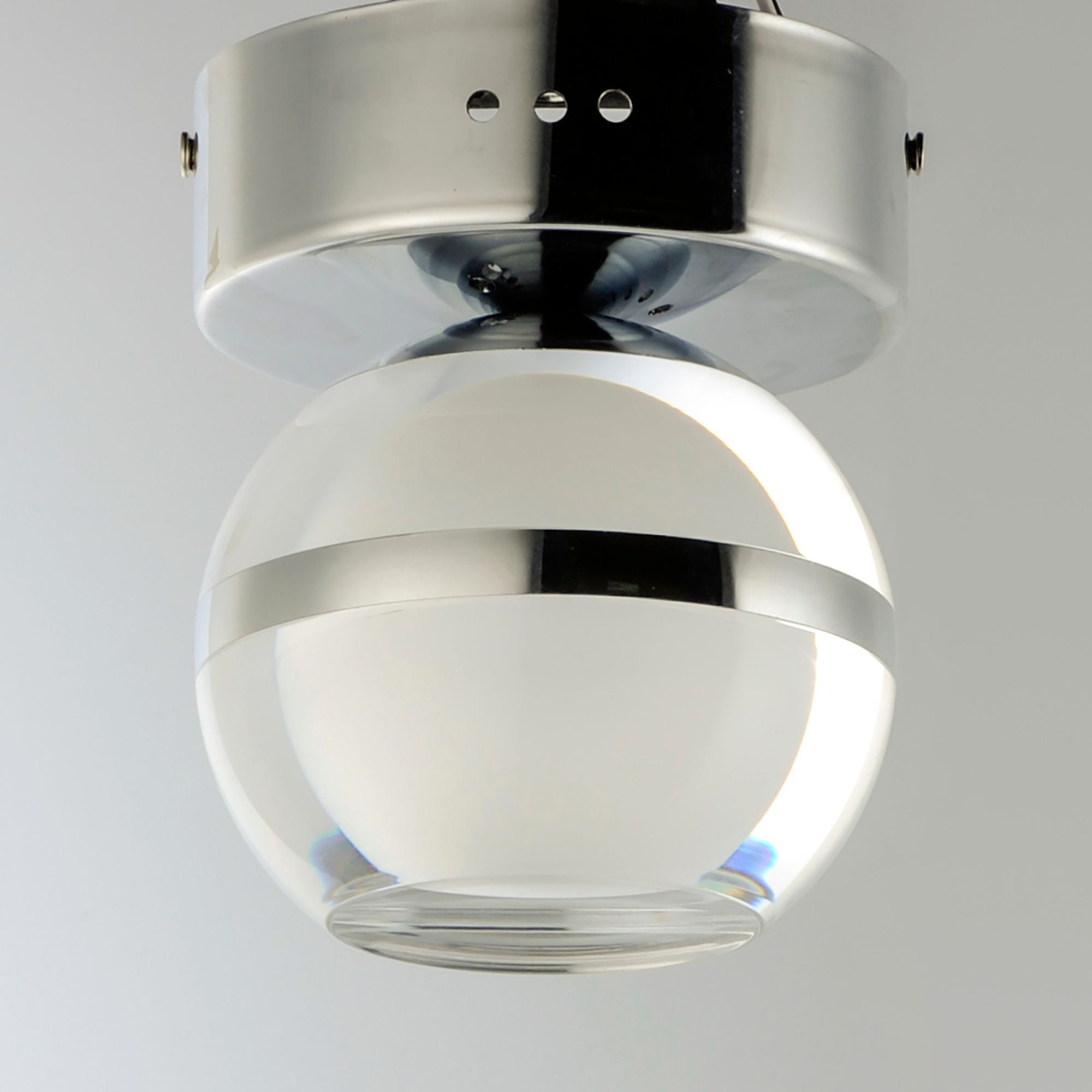 Swank 6" LED Wall Sconce/Flush Mount, Polished Chrome Finish