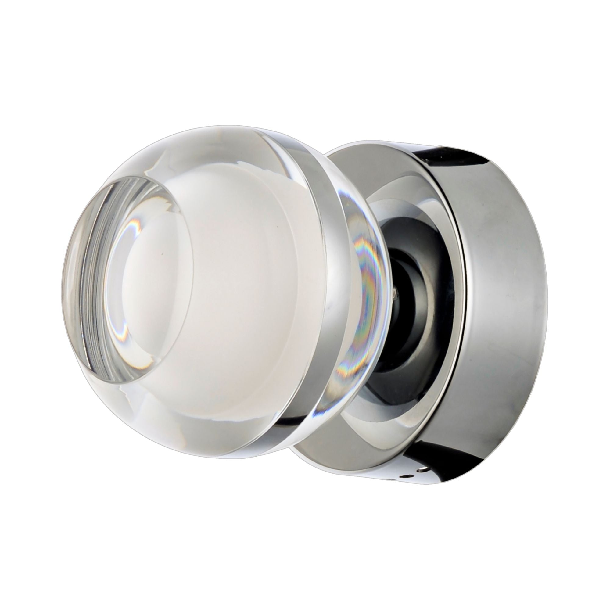 Swank 6" LED Wall Sconce/Flush Mount, Polished Chrome Finish