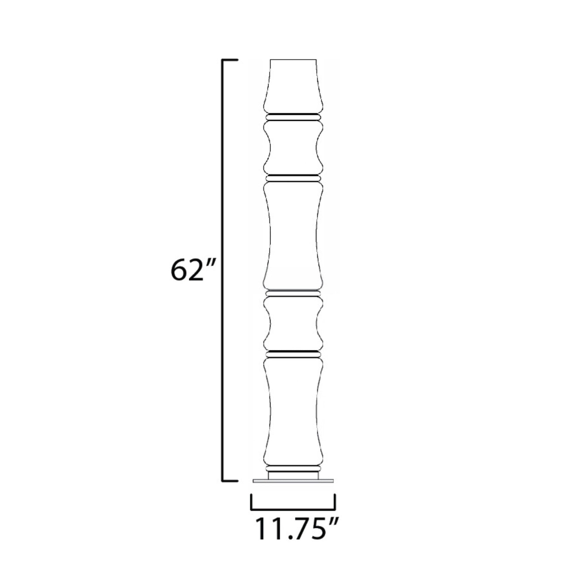 ET2 Lighting - Syndicate 62" 5-Light LED Floor Lamp, Black Finish | Bees Lighting