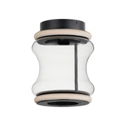 Syndicate 9" LED Flush Mount, Black Finish