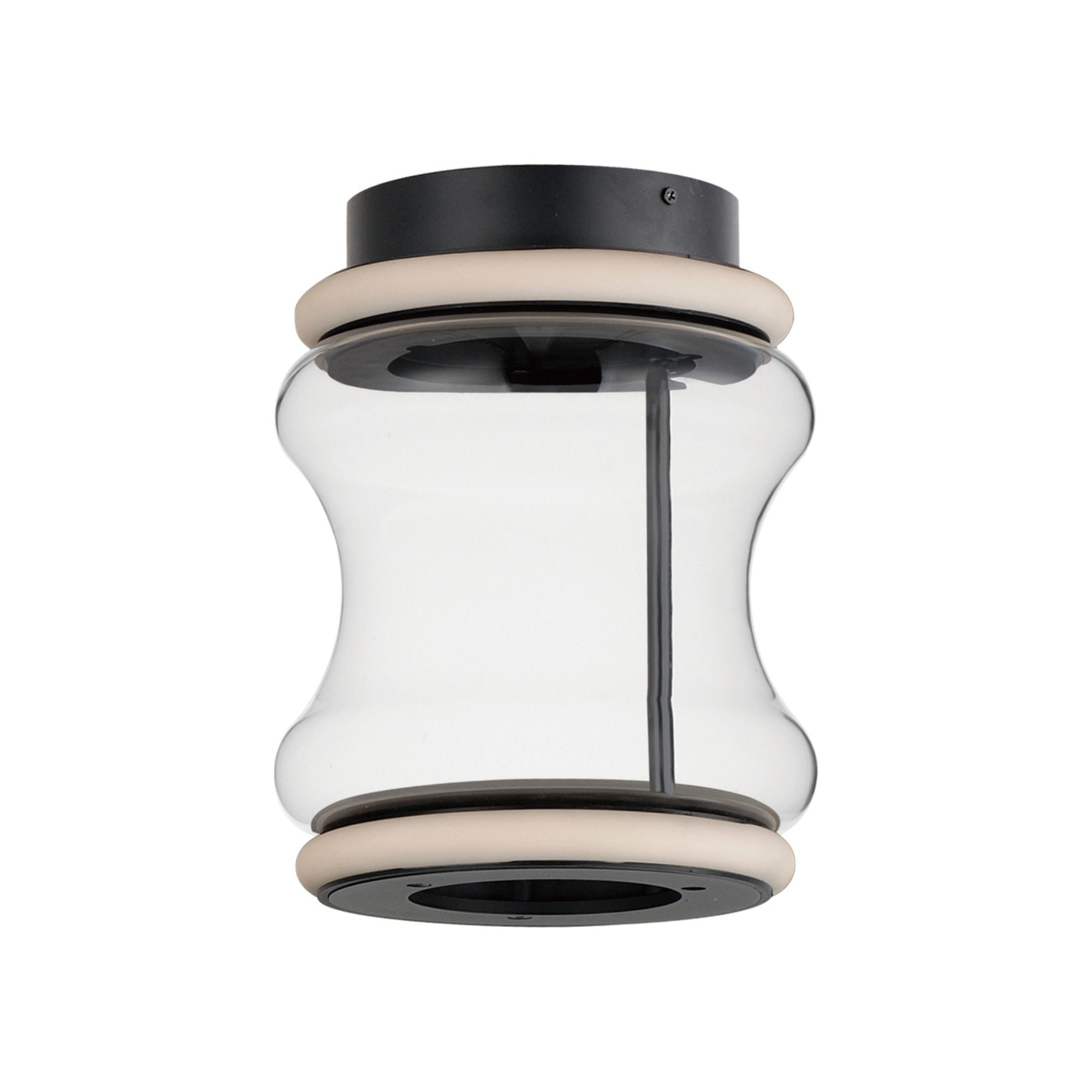 Syndicate 9" LED Flush Mount, Black Finish