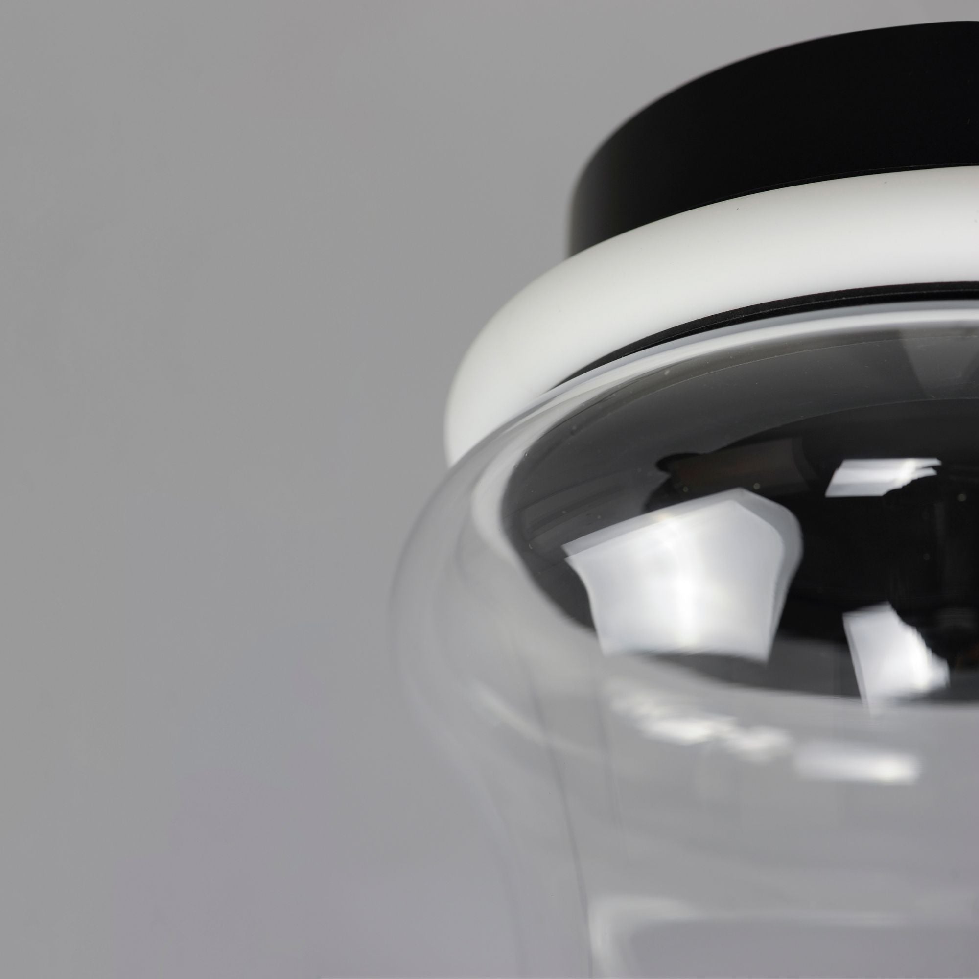Syndicate 9" LED Flush Mount, Black Finish